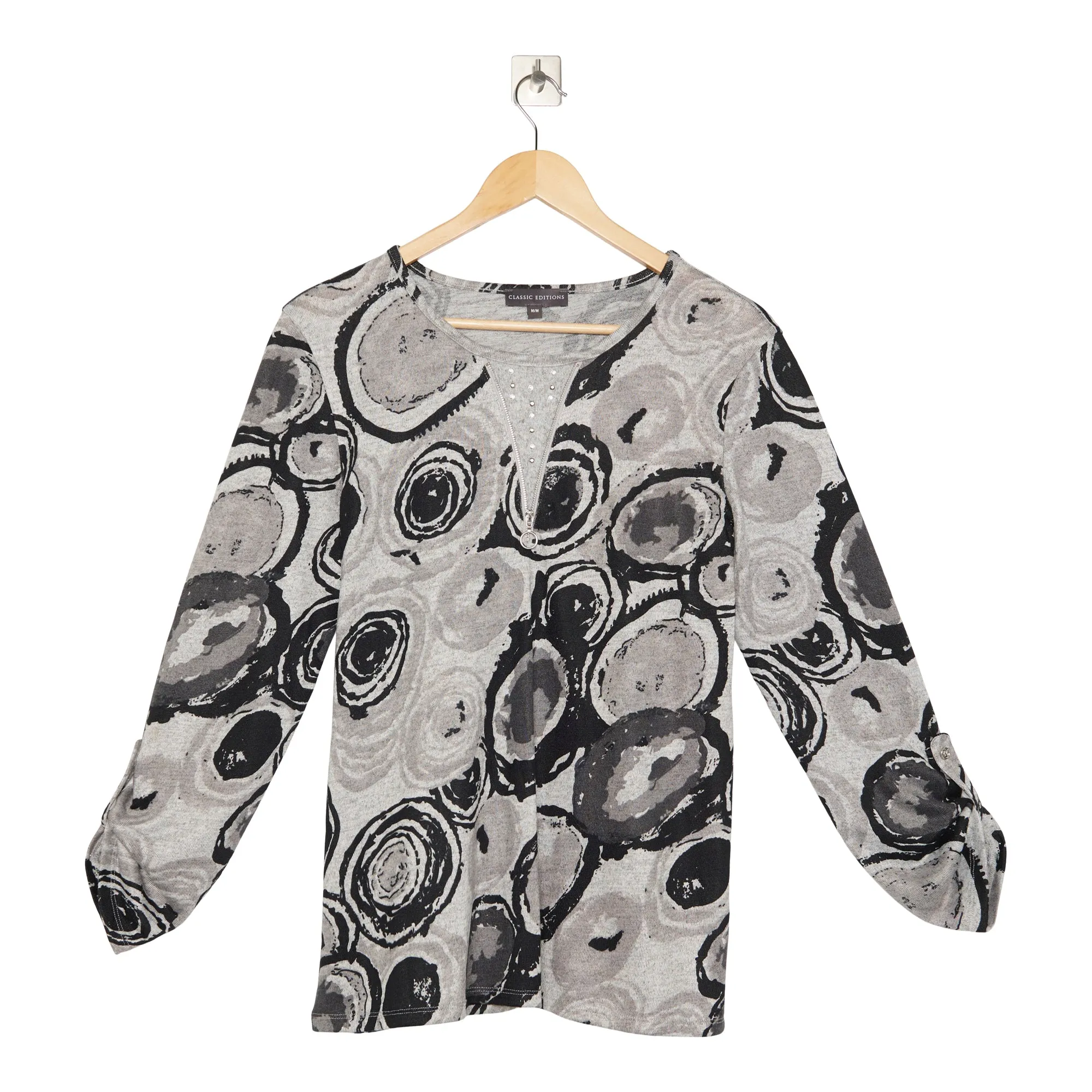Classic Editions Women's Winter Charm Printed 3/4 Sleeve Top sold by Giant Tiger product image thumbnail 4