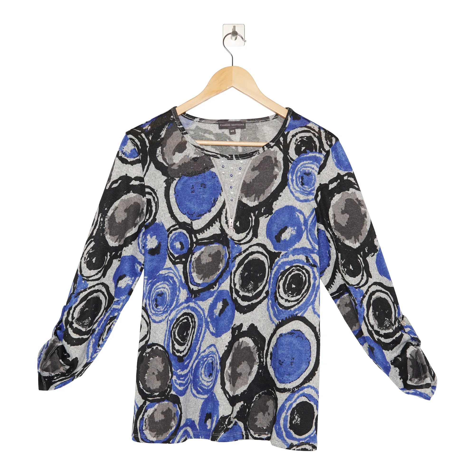 Classic Editions Women's Winter Charm Printed 3/4 Sleeve Top sold by Giant Tiger product image thumbnail 3