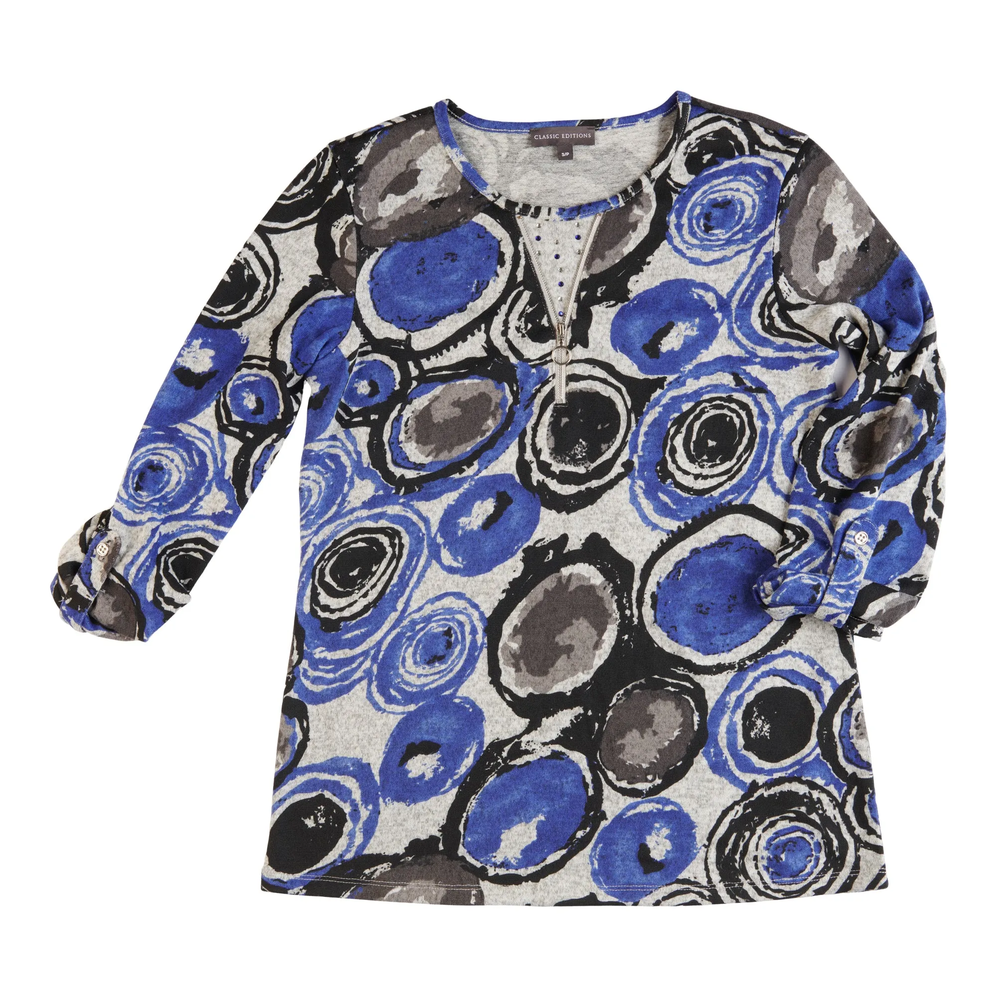 Classic Editions Women's Winter Charm Printed 3/4 Sleeve Top sold by Giant Tiger product image thumbnail 2