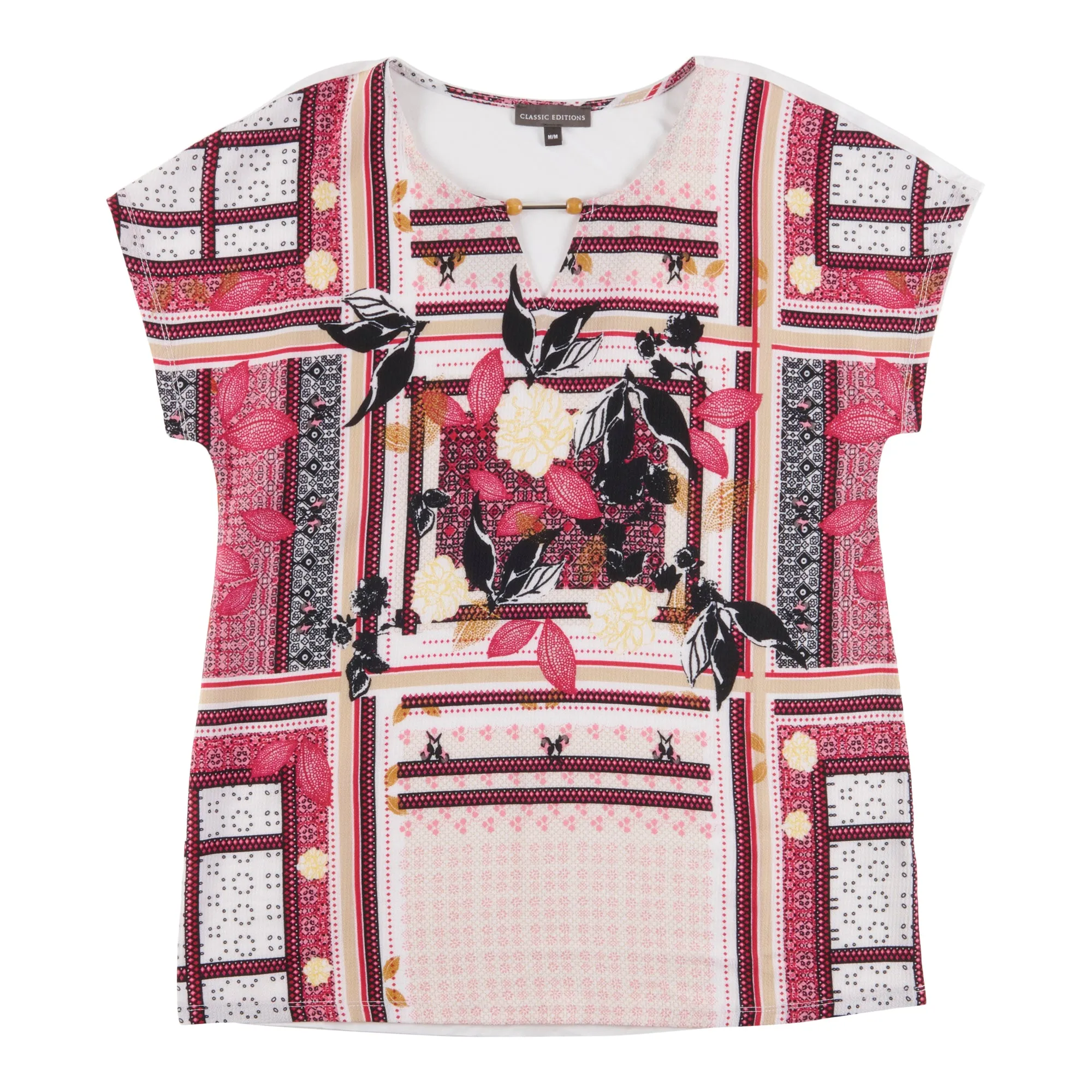 Classic Editions Women's Drop Shoulder All-Over Print Top sold by Giant Tiger