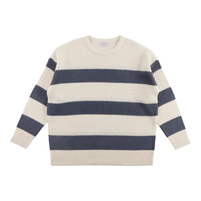 mySTYLE Women's Plus Striped Sweater sold by Giant Tiger