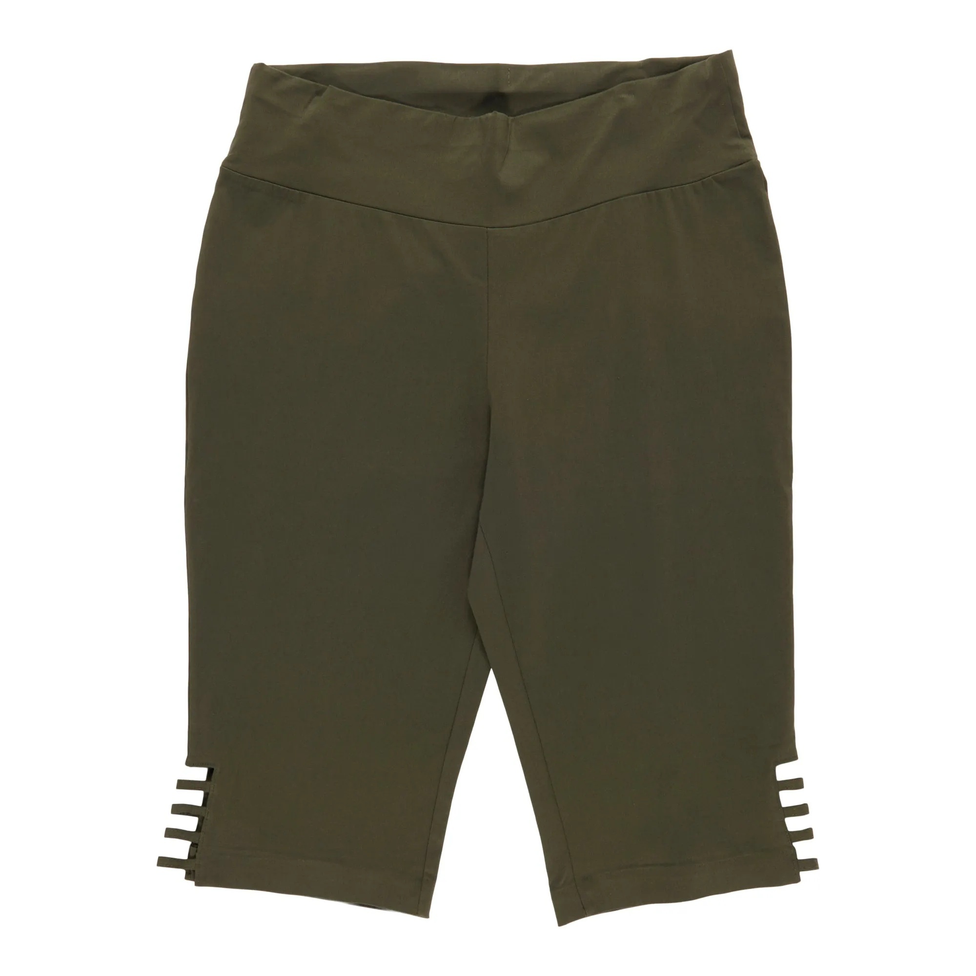 lily morgan Women's Plus Green Caged Capris sold by Giant Tiger