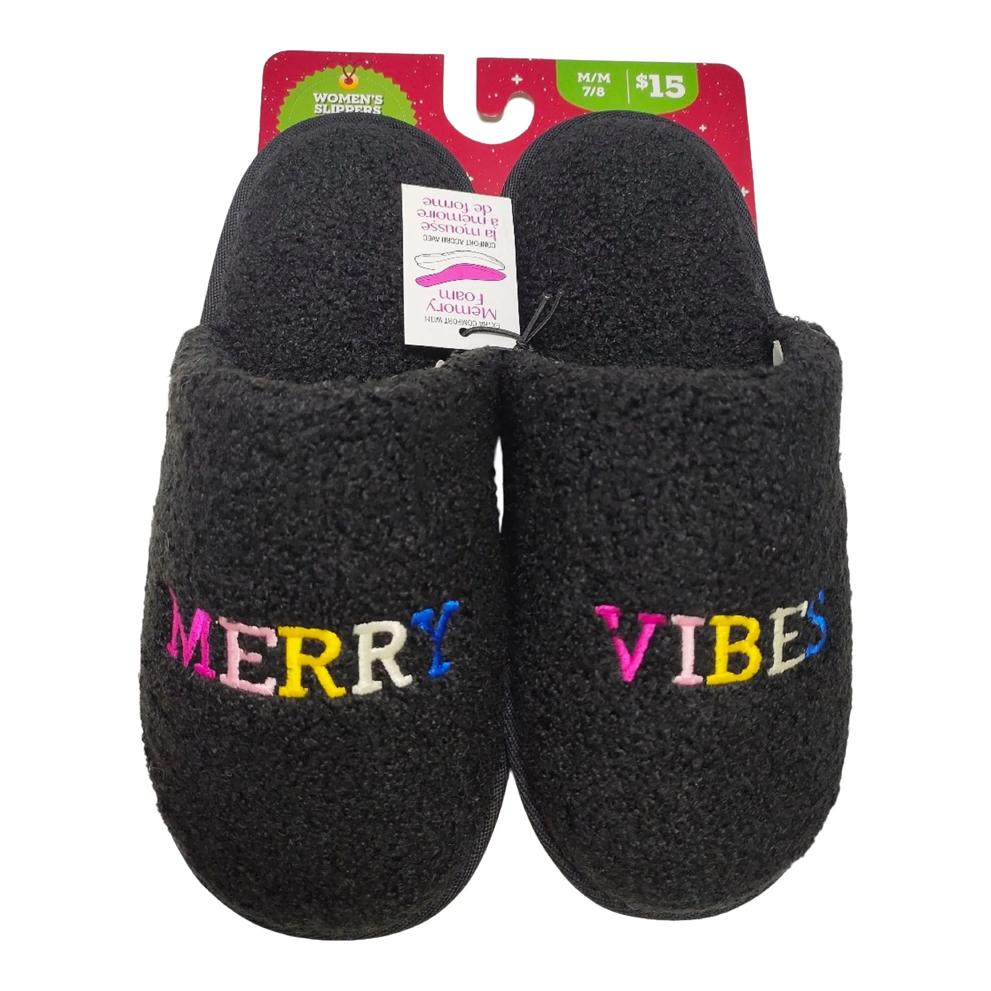 Comfy Cozy Women's Microfiber Slip-On Holiday Slippers sold by Giant Tiger