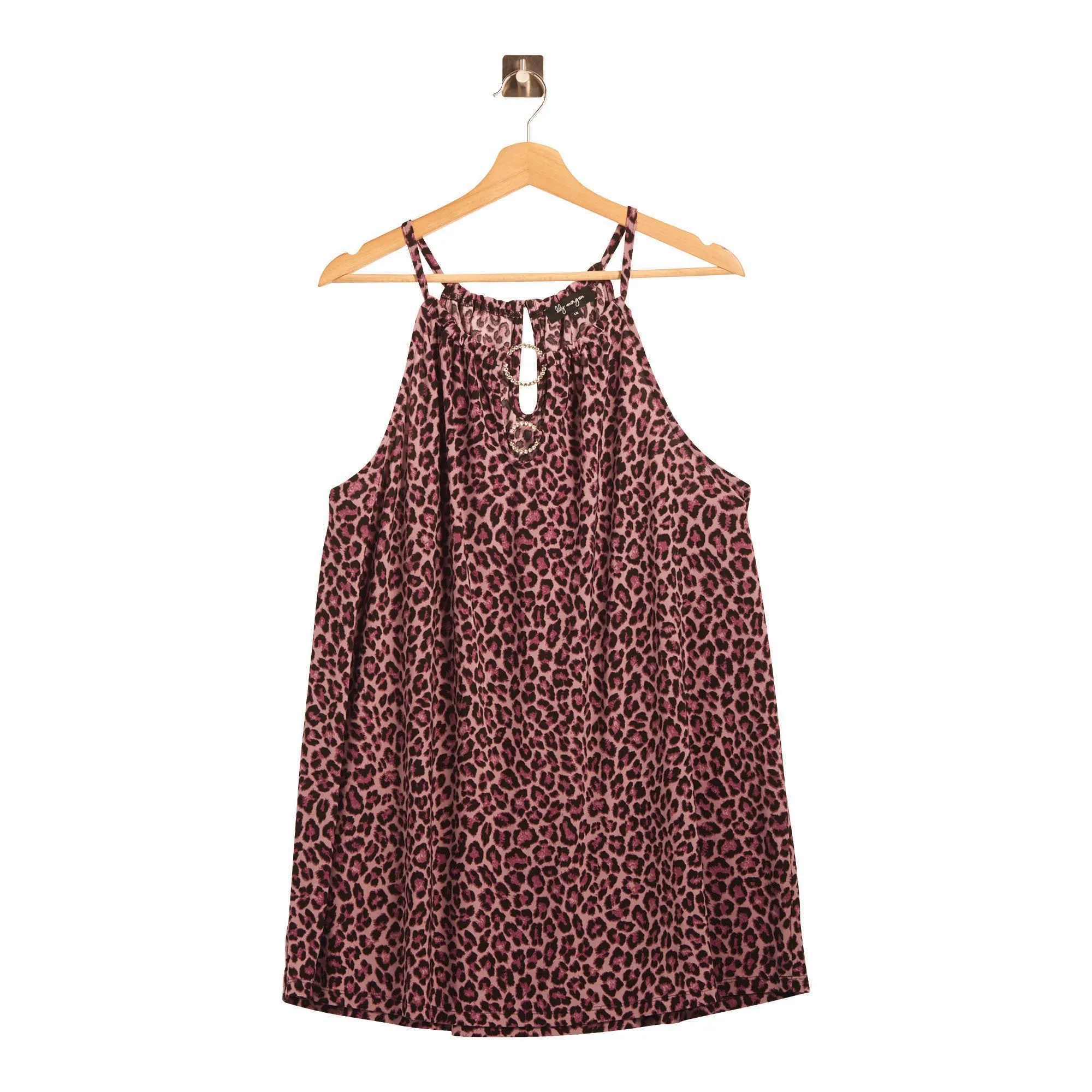 lily morgan Women's Plus Printed Top with Ring Detail sold by Giant Tiger product image thumbnail 4