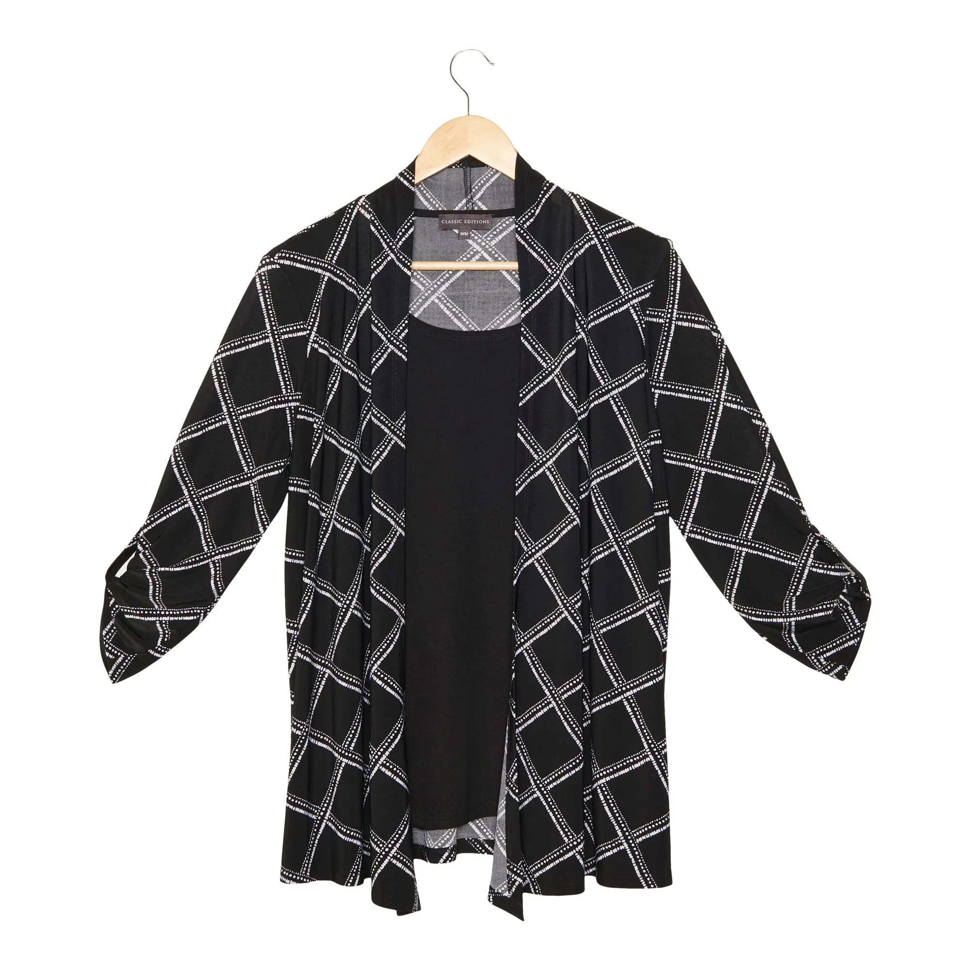 Classic Editions Women's Spring View Geometric Print Fooler Top sold by Giant Tiger