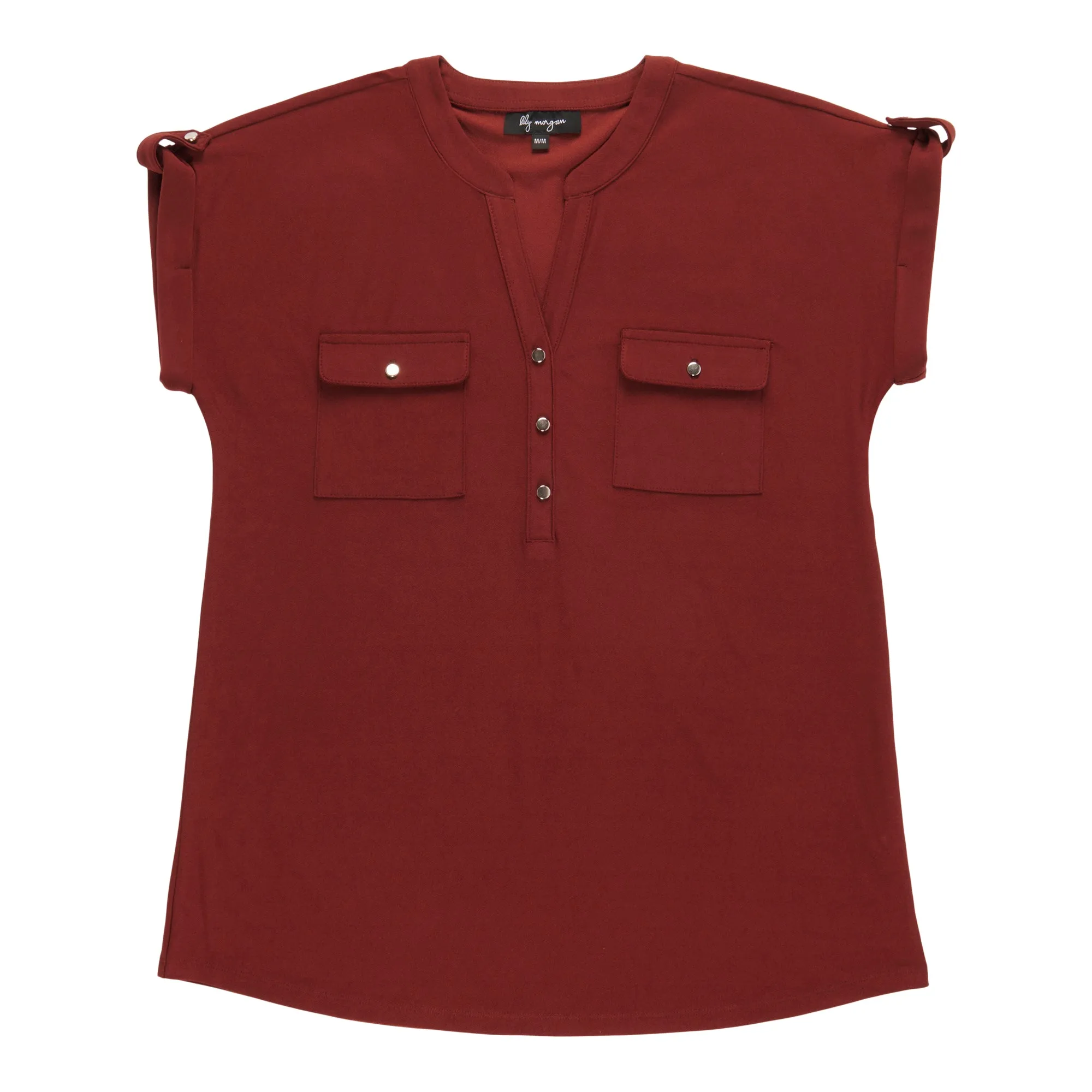 lily morgan Women's Solid Cap Sleeve Blouse sold by Giant Tiger product image thumbnail 2