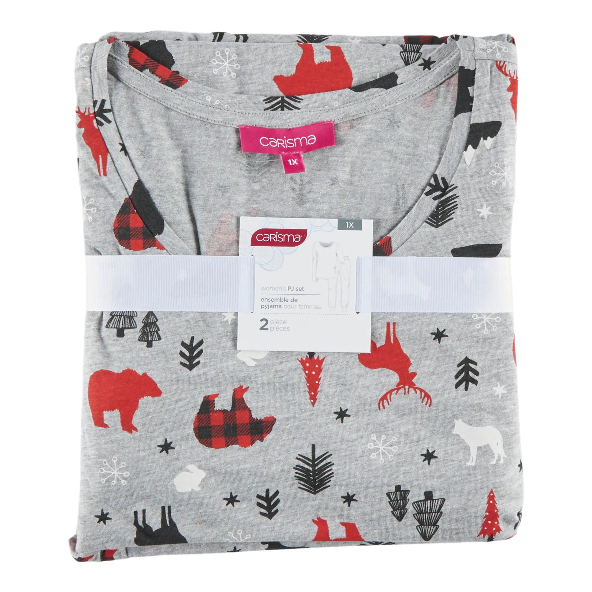 Carisma Women's Plus Scooped PJ Set sold by Giant Tiger product image thumbnail 3