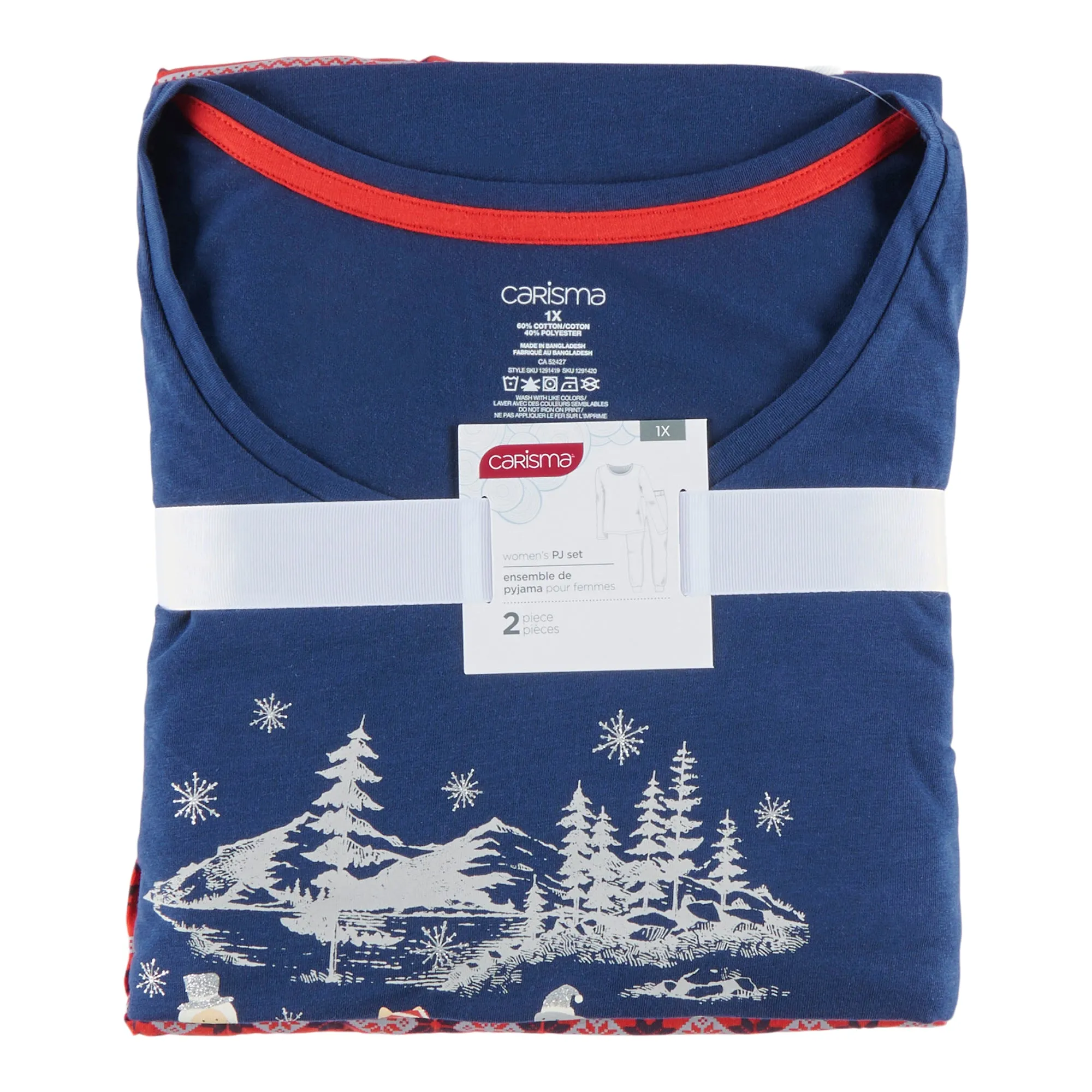 Carisma Women's Plus Scooped PJ Set sold by Giant Tiger