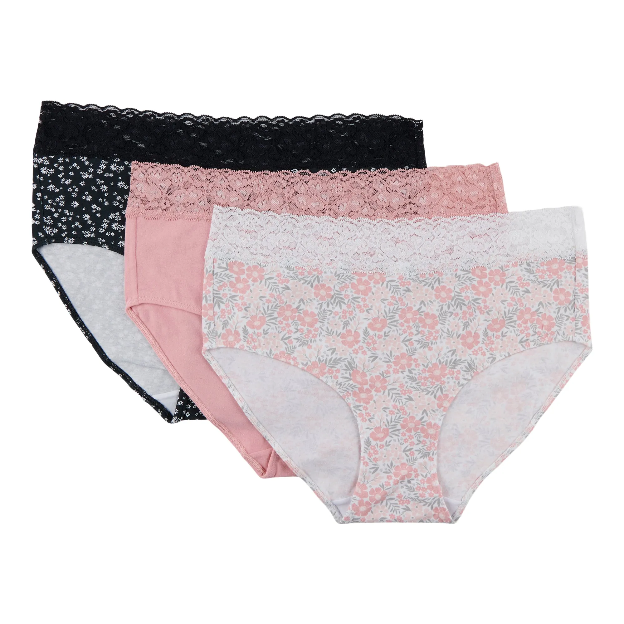 Carisma Women's Cotton Lace Brief, 3-Pack sold by Giant Tiger product image thumbnail 2