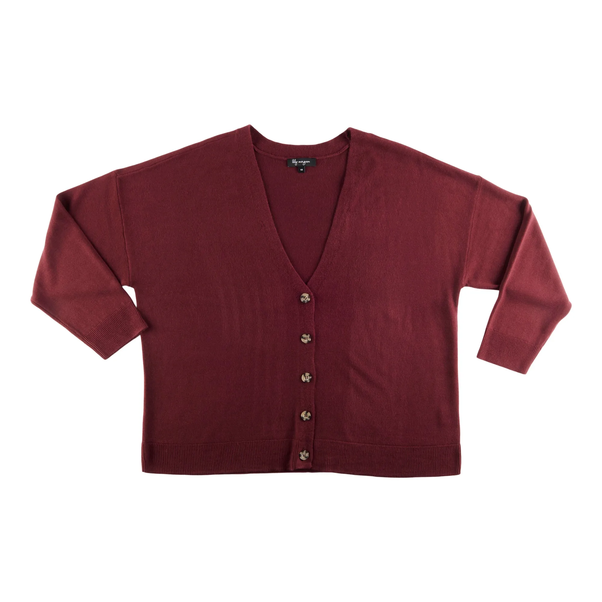 lily morgan Women's Plus Trendsetters Cashmere Like Cardigan sold by Giant Tiger product image thumbnail 2