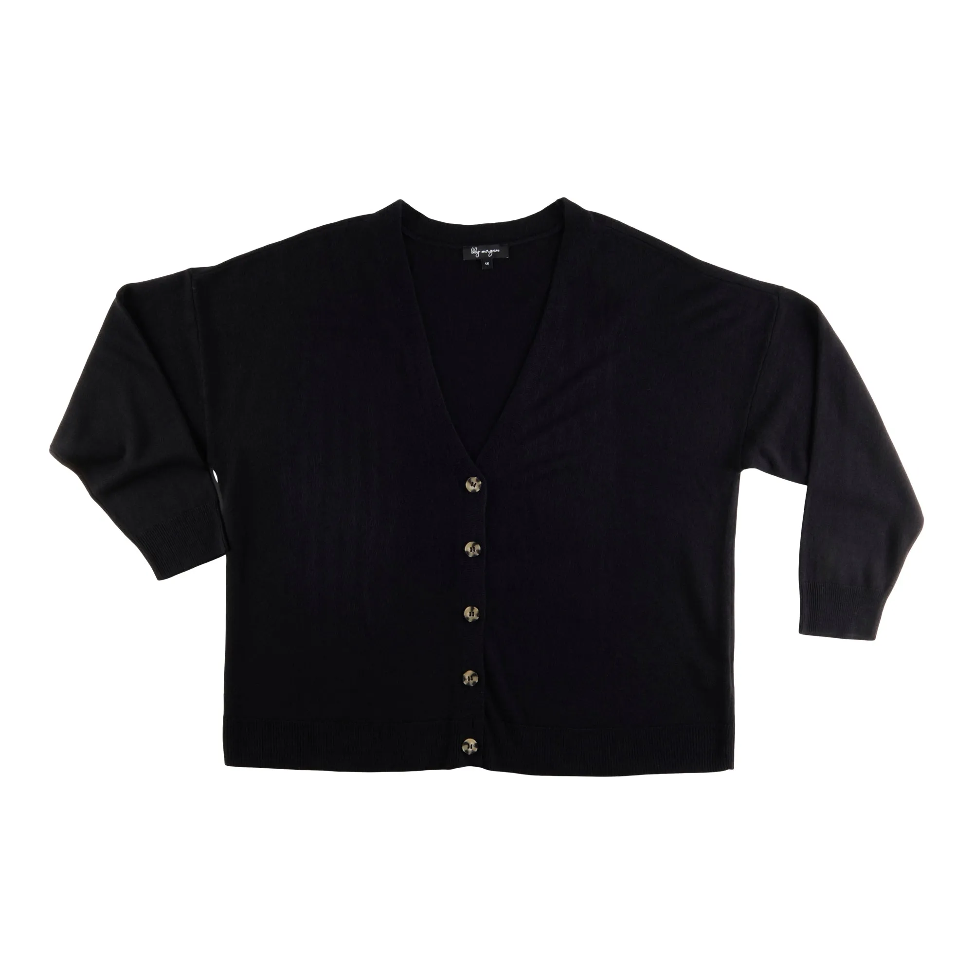 lily morgan Women's Plus Trendsetters Cashmere Like Cardigan sold by Giant Tiger