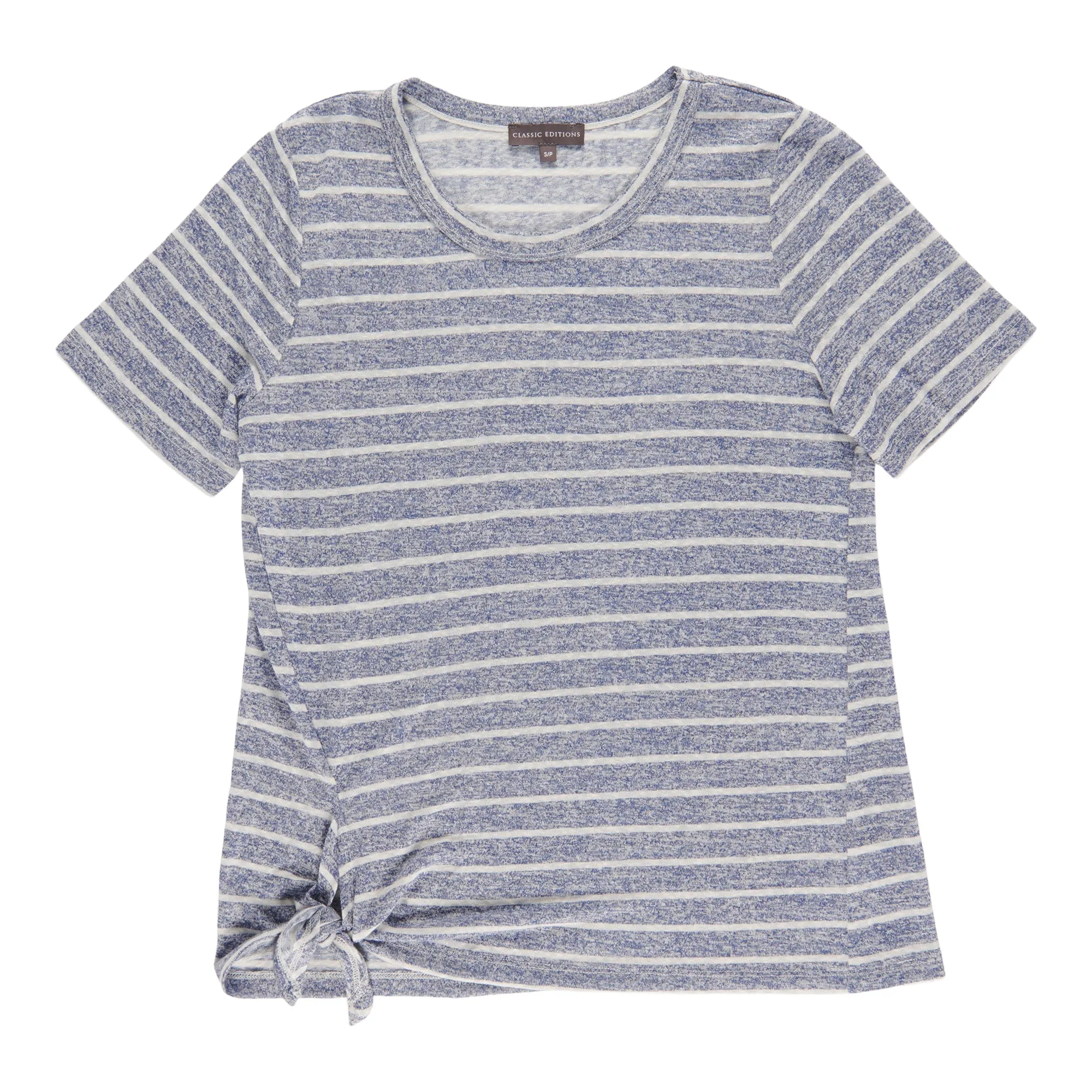 Classic Editions Women's Tie-Front Crew Neck T-Shirt sold by Giant Tiger