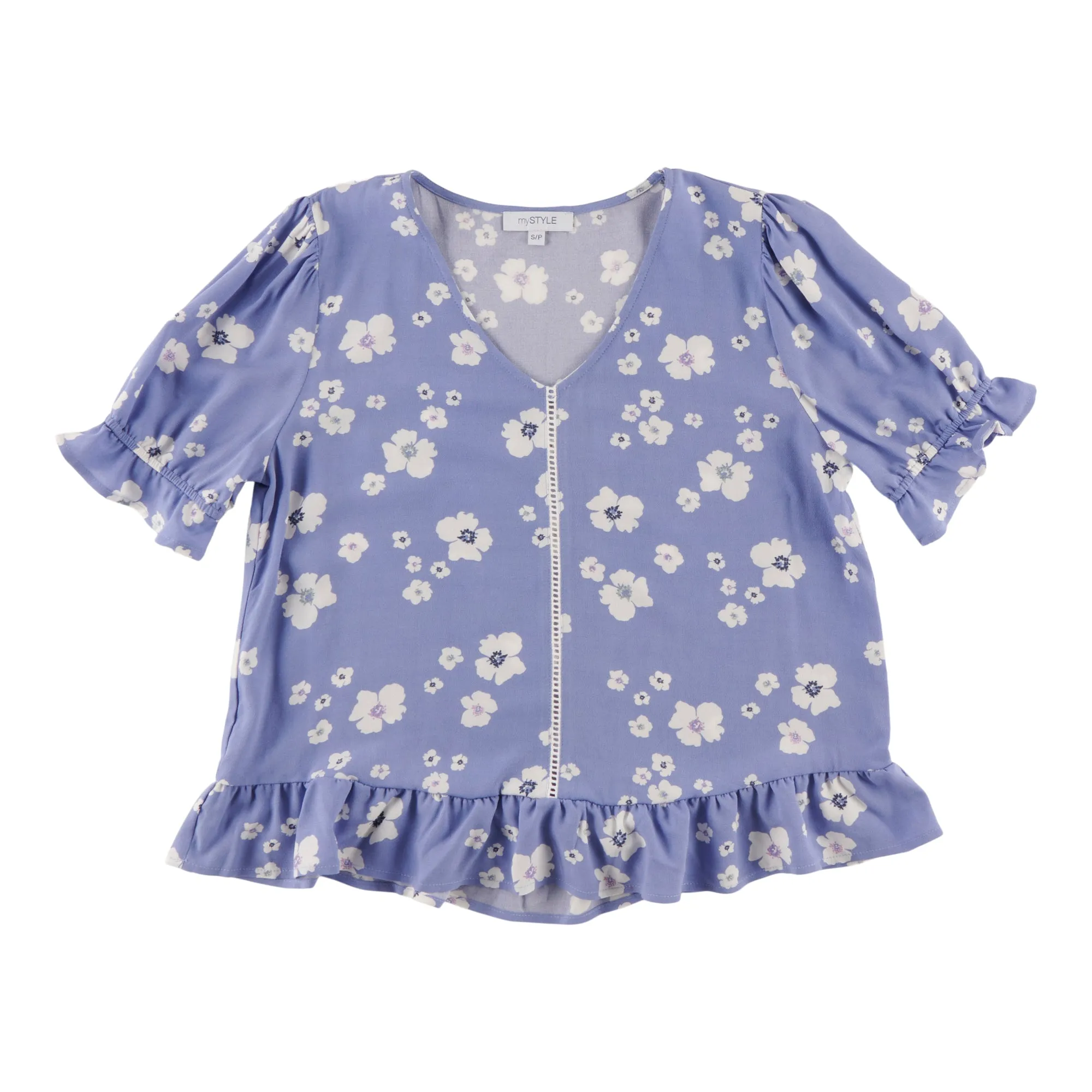 mySTYLE Women's V-Neck Short Sleeve Blouse sold by Giant Tiger product image thumbnail 3