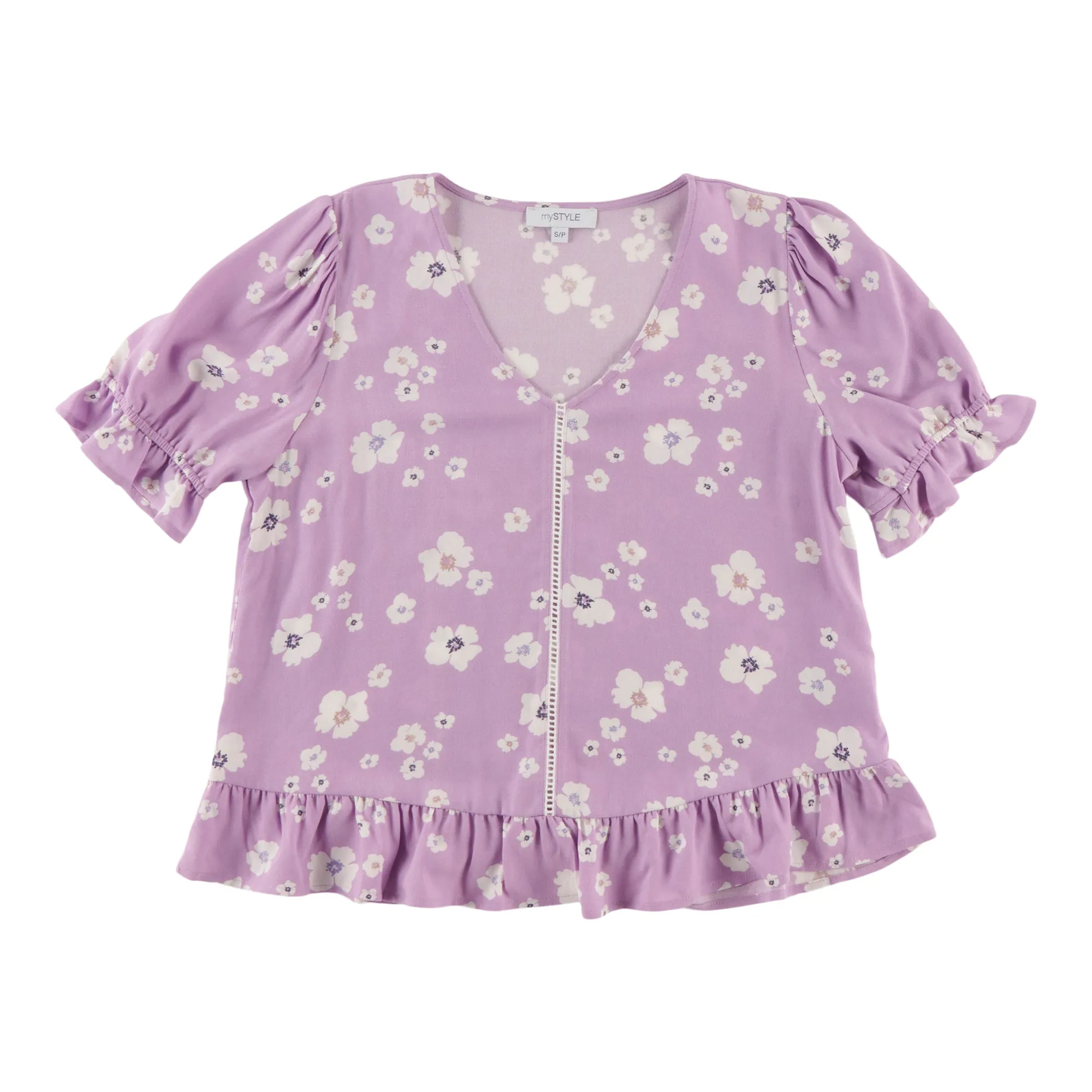 mySTYLE Women's V-Neck Short Sleeve Blouse sold by Giant Tiger product image thumbnail 4