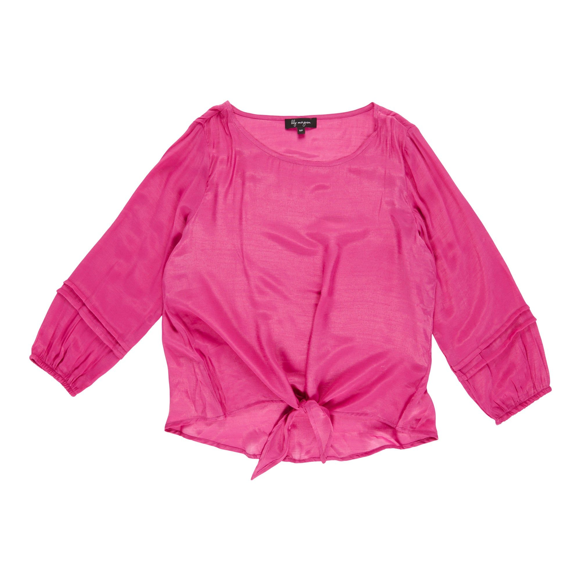 lily morgan Women's Tie Front Blouse sold by Giant Tiger product image thumbnail 2