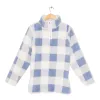 Carisma Women's Printed Sherpa Half Zip PJ Top sold by Giant Tiger