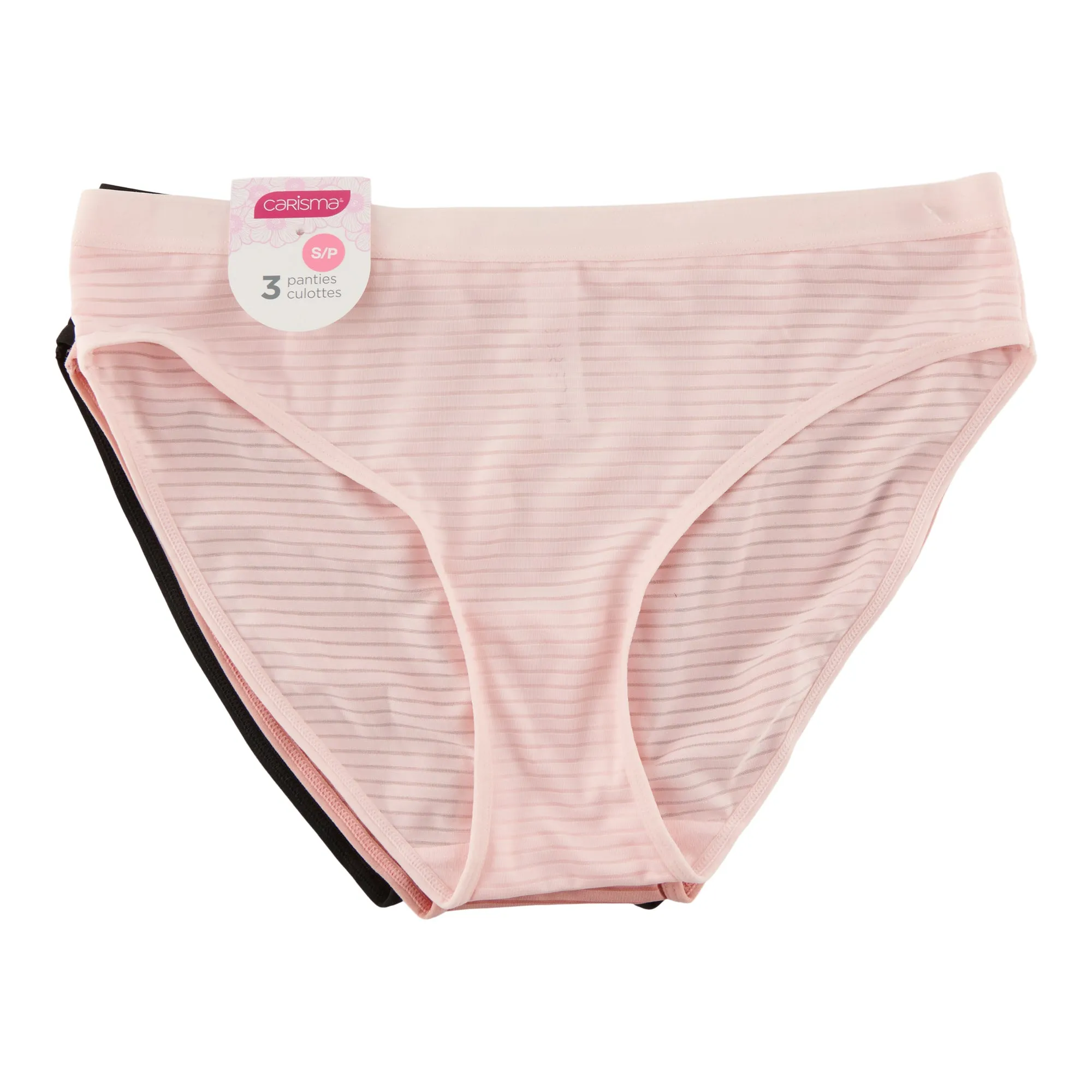 Carisma Women's Shadow Stripe Bikini Underwear, 3-Pack sold by Giant Tiger product image thumbnail 2