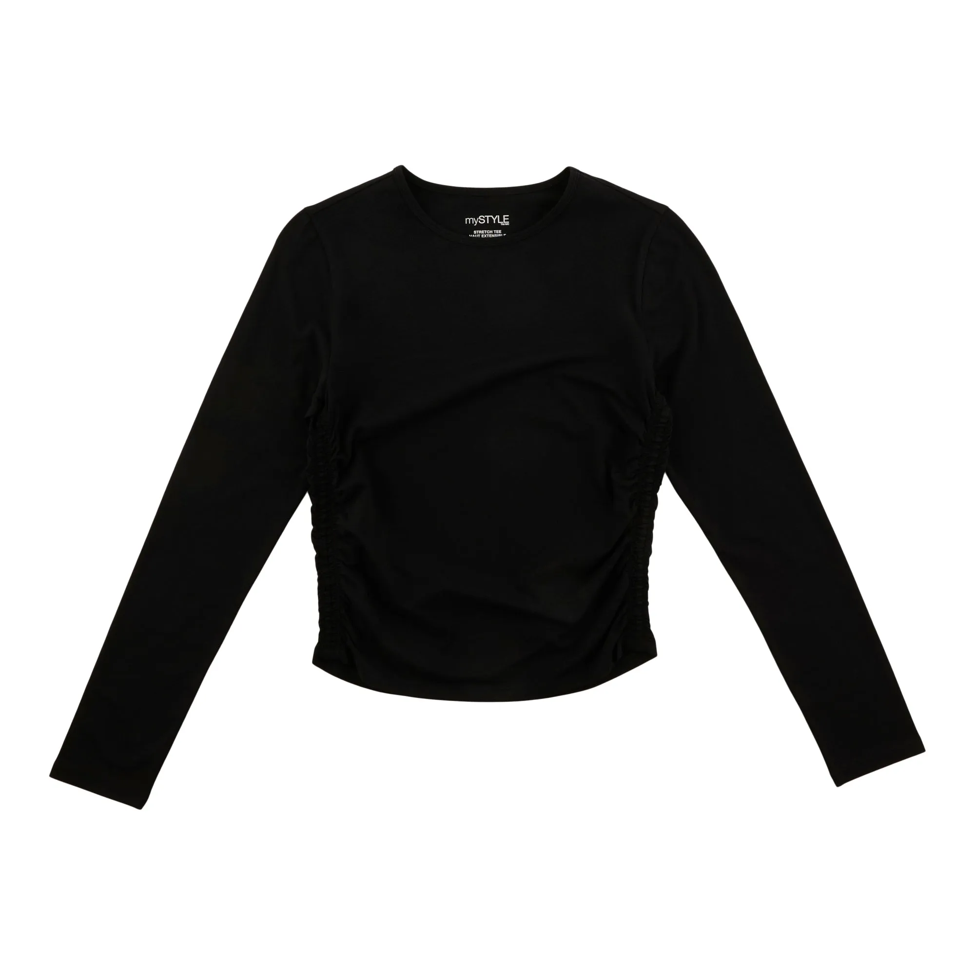mySTYLE Women's Long Sleeve Side Ruched Tee sold by Giant Tiger product image thumbnail 2
