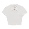 Women's Short Sleeve Collared Keyhole Top sold by Giant Tiger