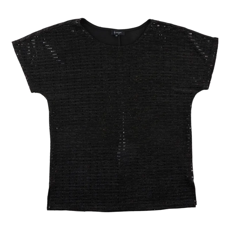 lily morgan Women's Boxy Shimmer Top sold by Giant Tiger