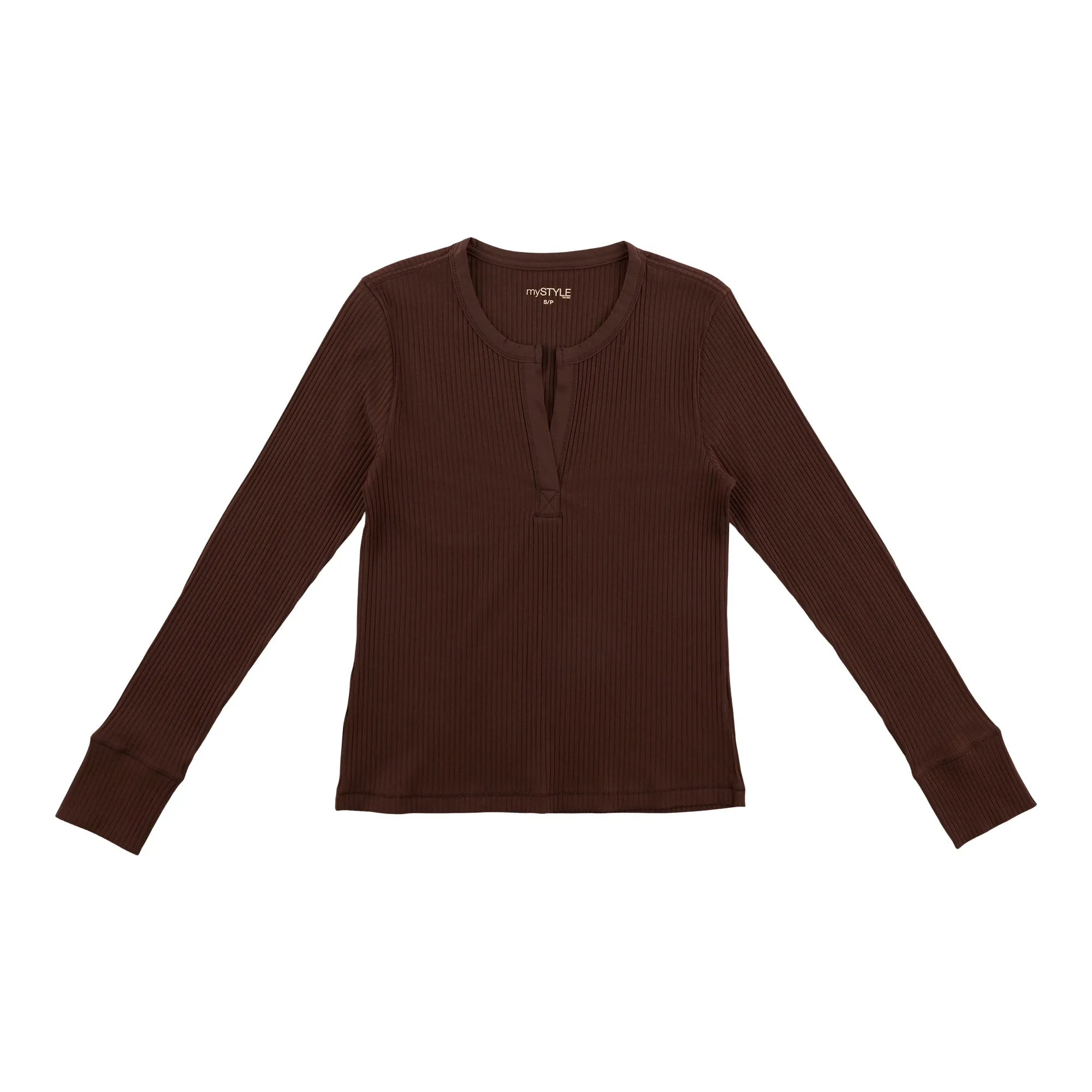 mySTYLE Women's Long Sleeve V-Neck Henley sold by Giant Tiger product image thumbnail 2