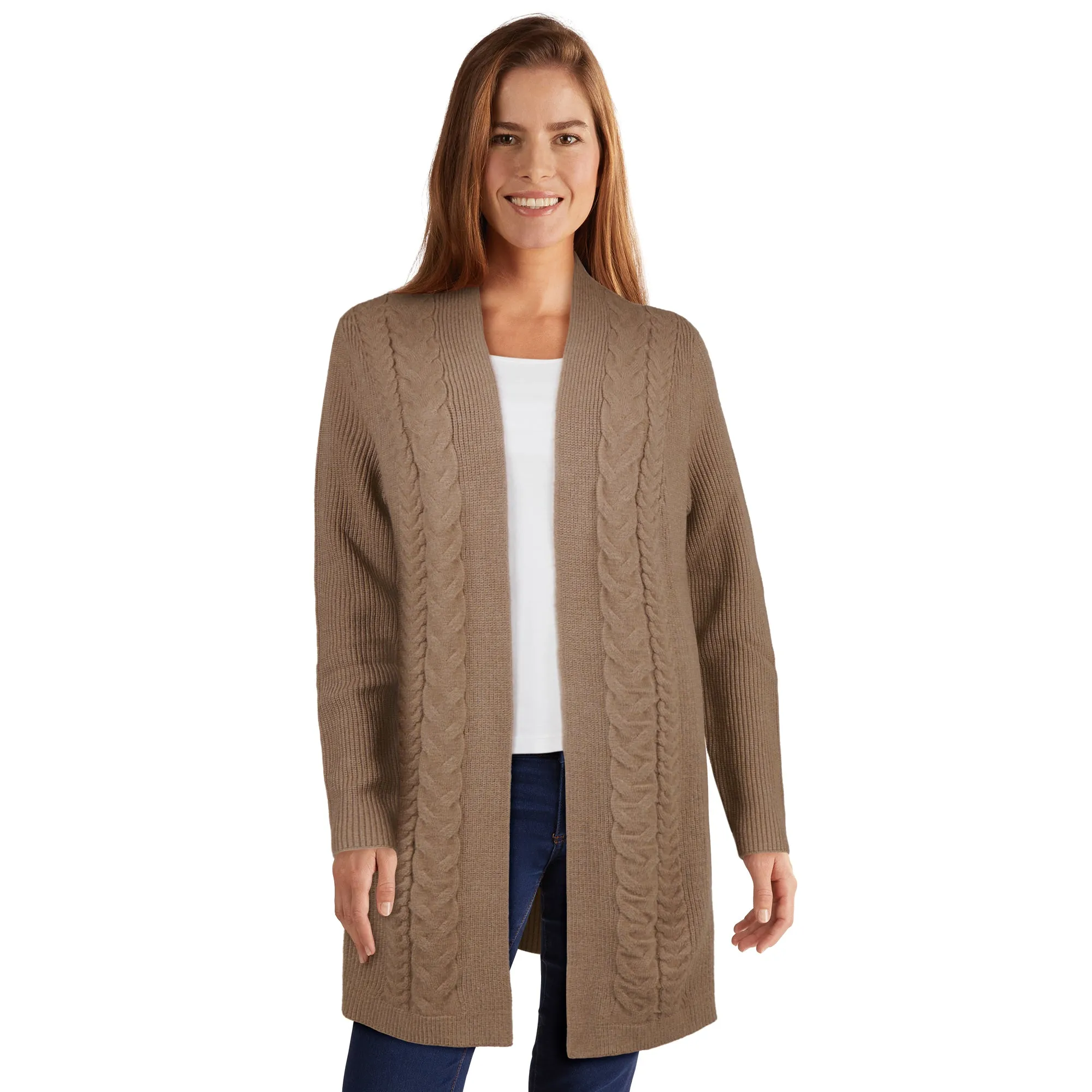 lily morgan Women's Long Cable Cardigan sold by Giant Tiger product image thumbnail 2