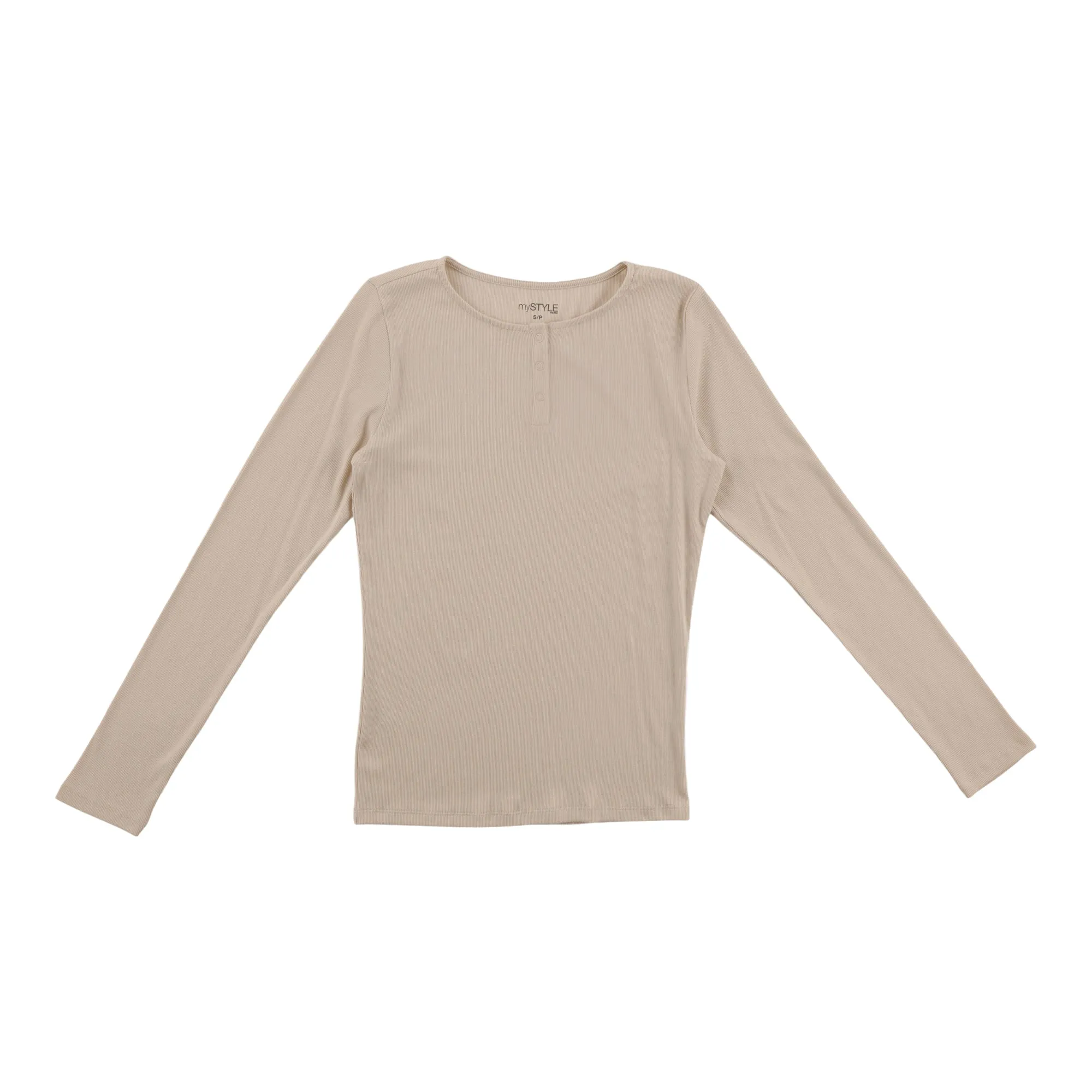 mySTYLE Women's Ribbed Henley sold by Giant Tiger product image thumbnail 2