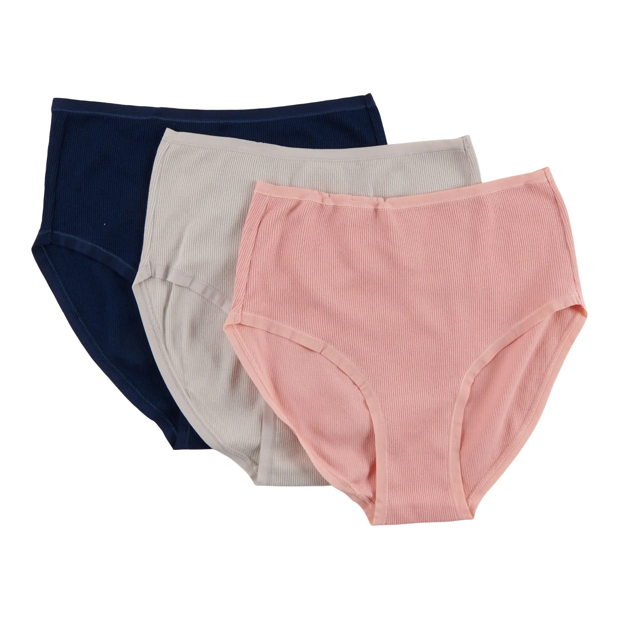 Carisma Women's Ribbed Cotton Briefs, 3-Pack sold by Giant Tiger product image thumbnail 2