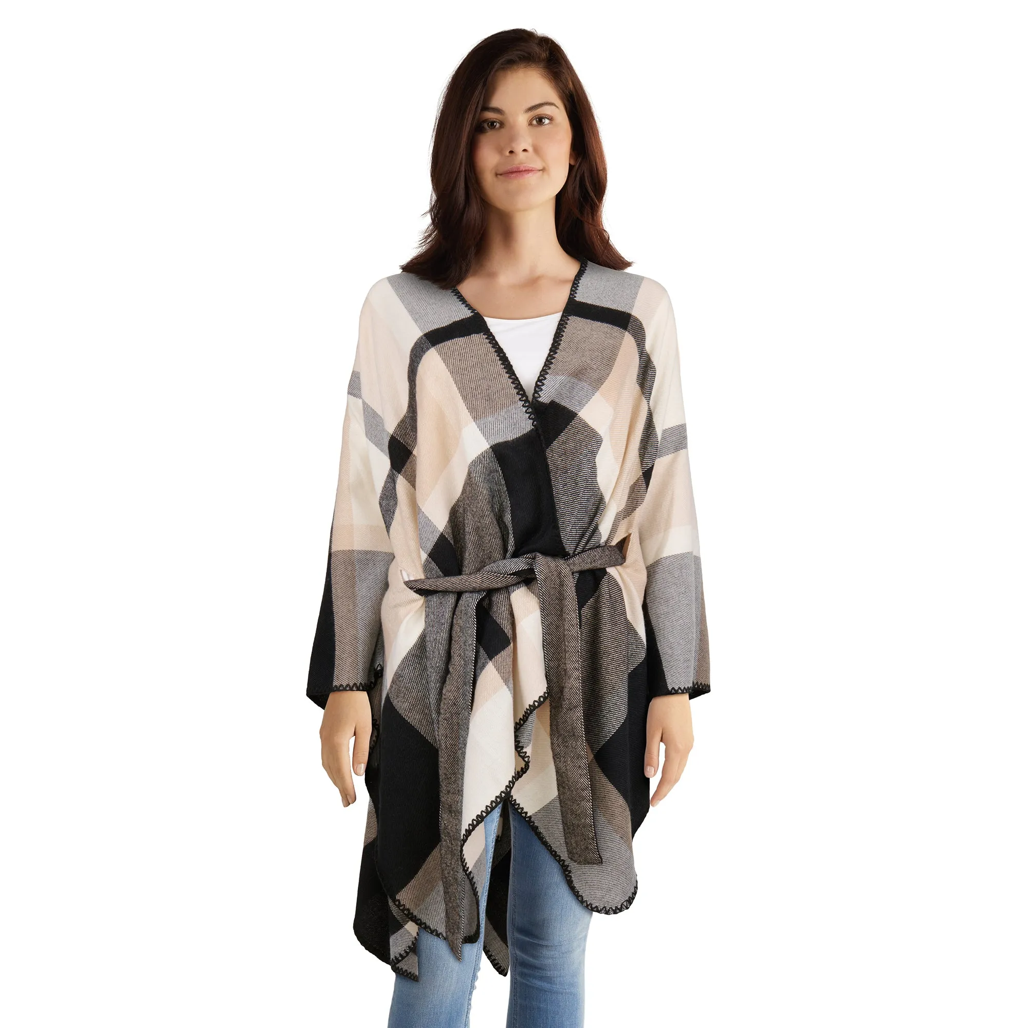 Women's Belted Ruana sold by Giant Tiger