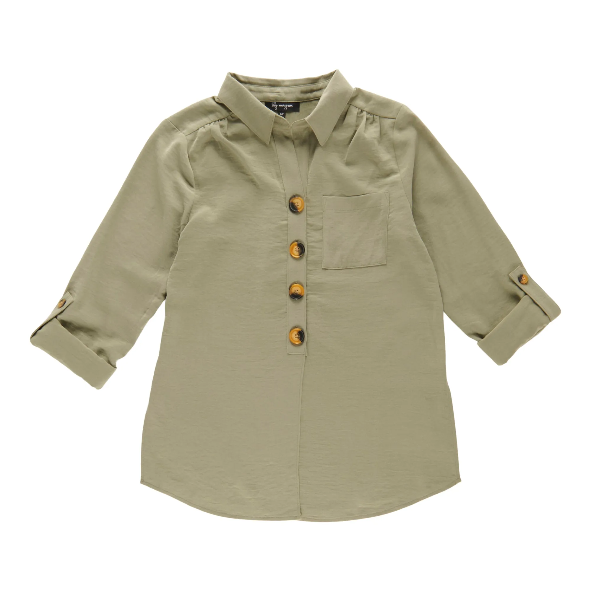 lily morgan Women's Big Button Blouse sold by Giant Tiger product image thumbnail 3