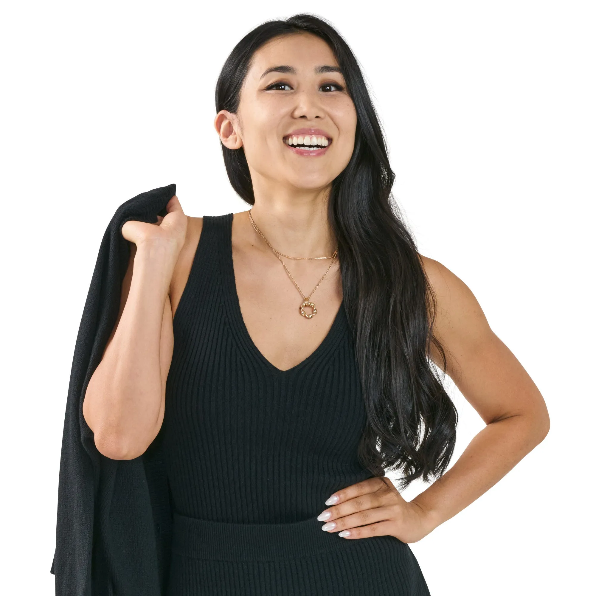 lily morgan Women's Ribbed V-Neck Tank sold by Giant Tiger