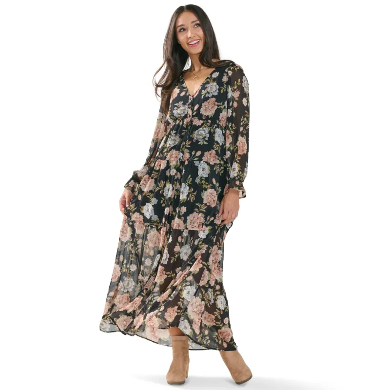 lily morgan Women's Chiffon Maxi Dress sold by Giant Tiger