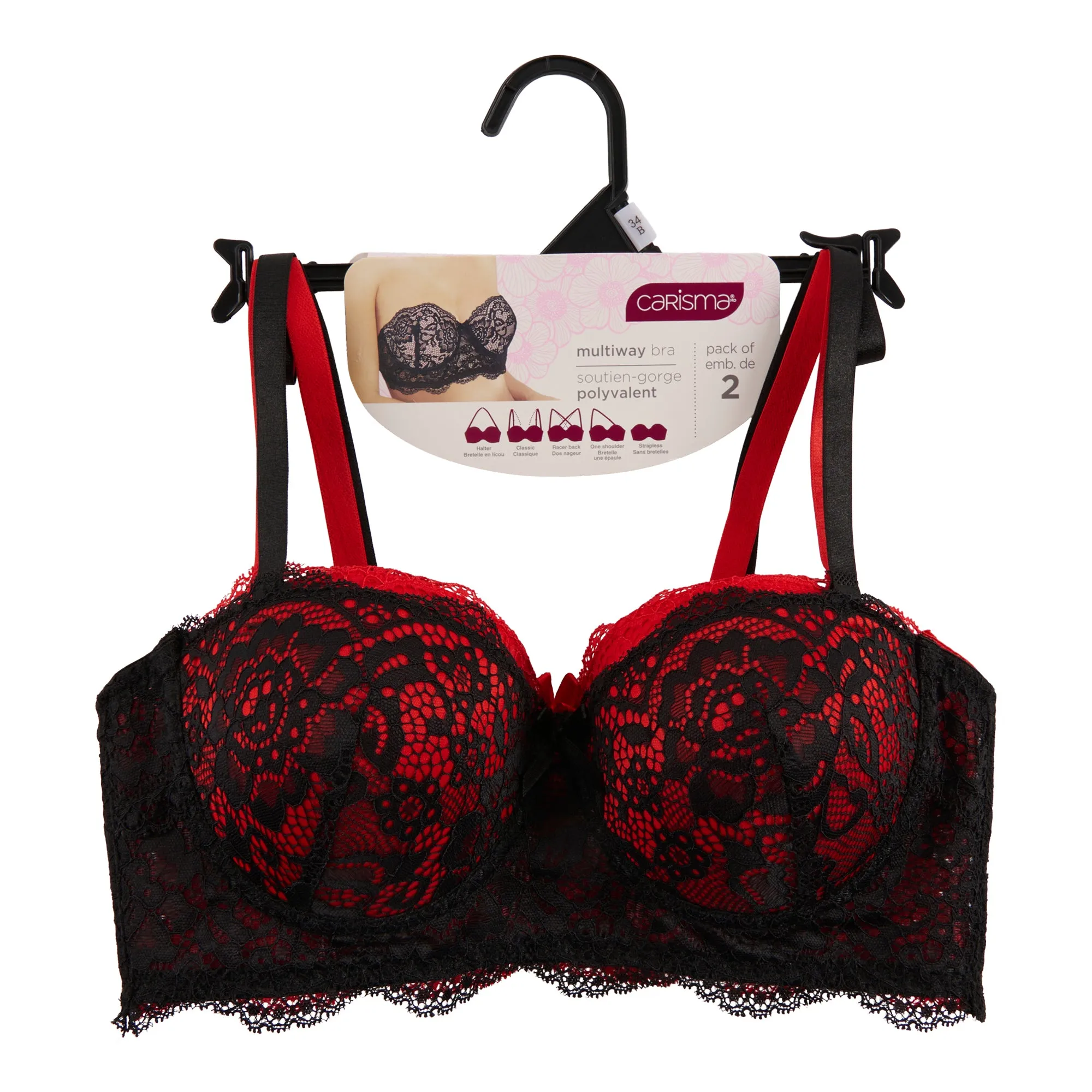 Carisma Women's Convertible Bra, 2-Pack sold by Giant Tiger product image thumbnail 2