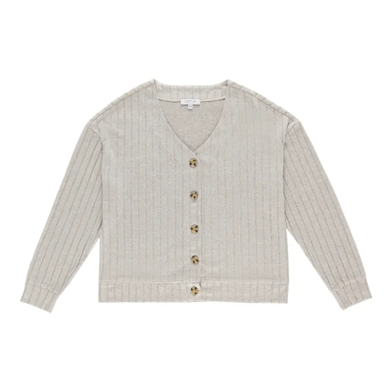 mySTYLE Women's Cropped Ribbed Cardigan sold by Giant Tiger