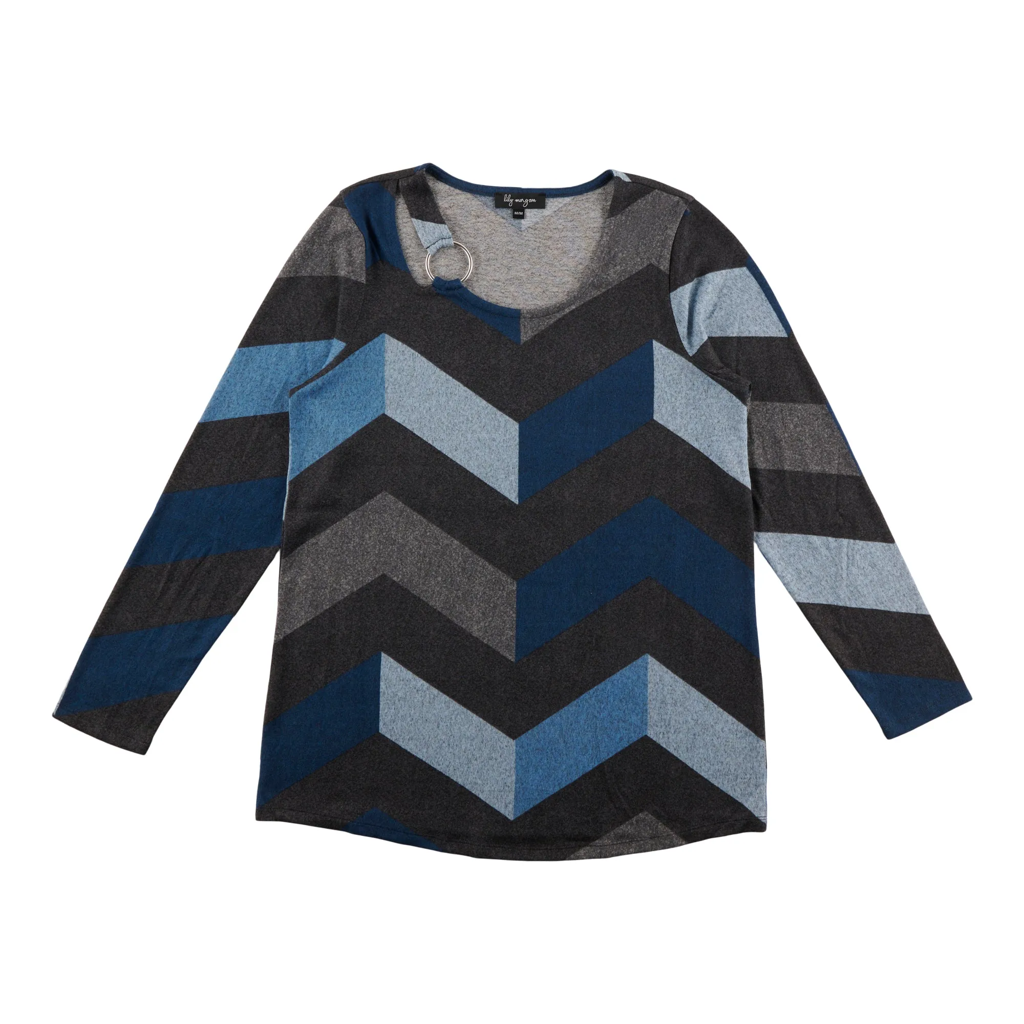 lily morgan Women's Long Sleeve Hardware Top sold by Giant Tiger