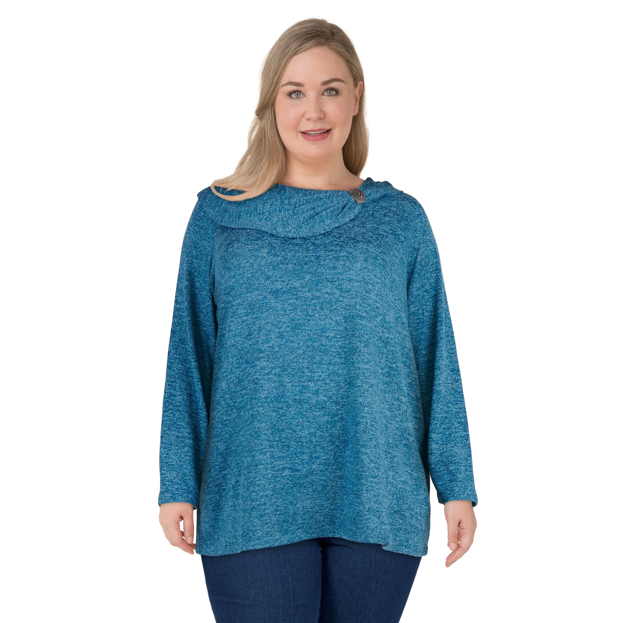 lily morgan Women's Plus Top with Broach Detail sold by Giant Tiger product image thumbnail 4