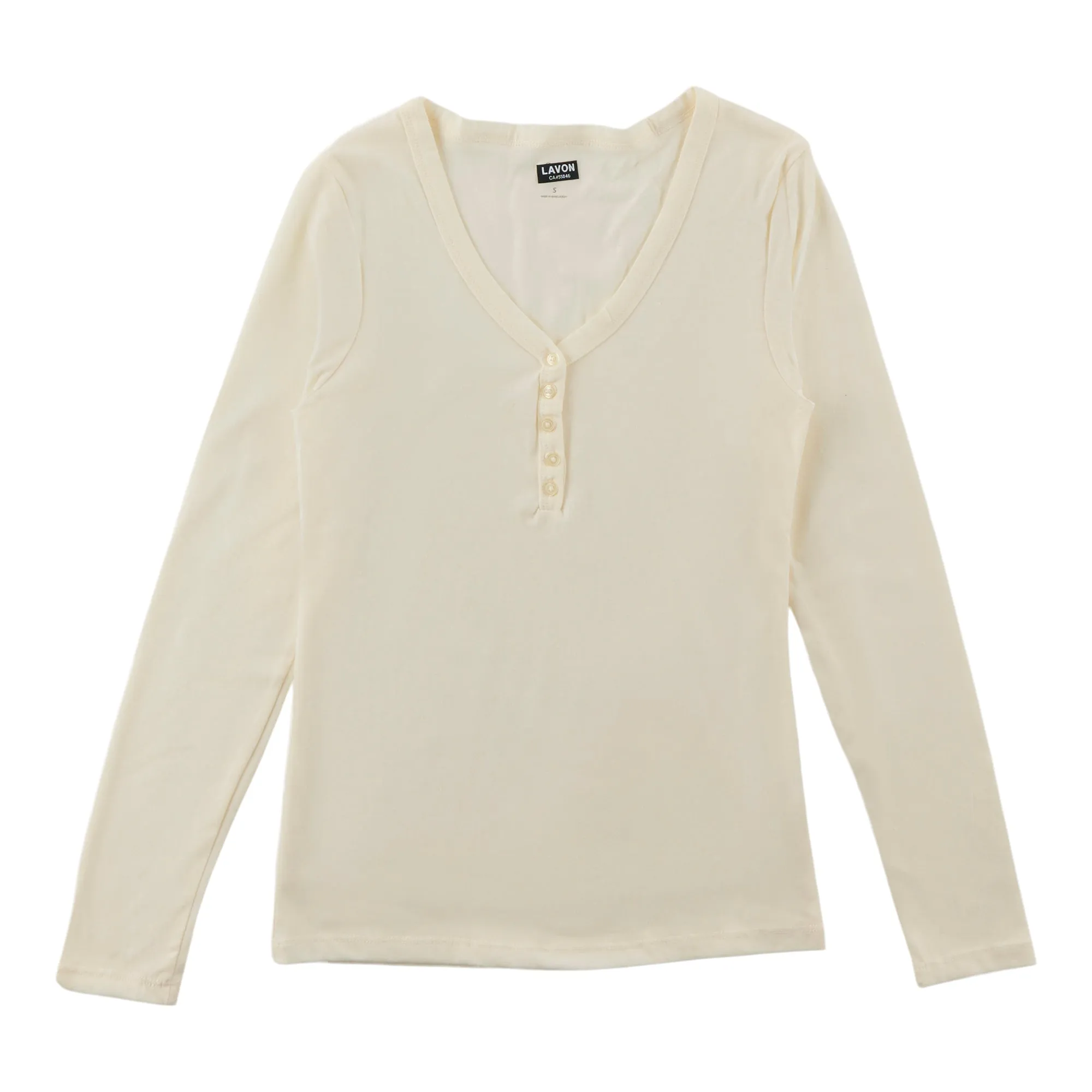 Women's Henley Long Sleeve Top sold by Giant Tiger
