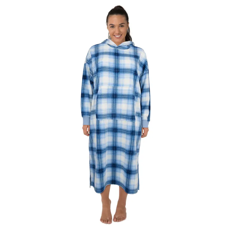 Carisma Women's Plus Hooded Micropolar Full-Length Sleepshirt sold by Giant Tiger
