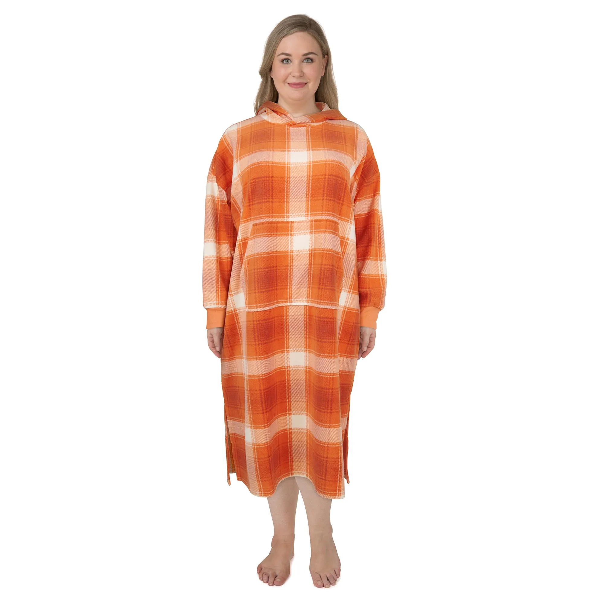 Carisma Women's Plus Hooded Micropolar Full-Length Sleepshirt sold by Giant Tiger product image thumbnail 2