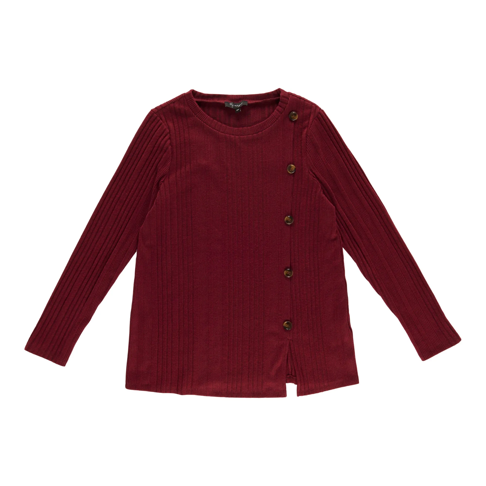 lily morgan Women's Ribbed Top with Side Buttons sold by Giant Tiger product image thumbnail 4