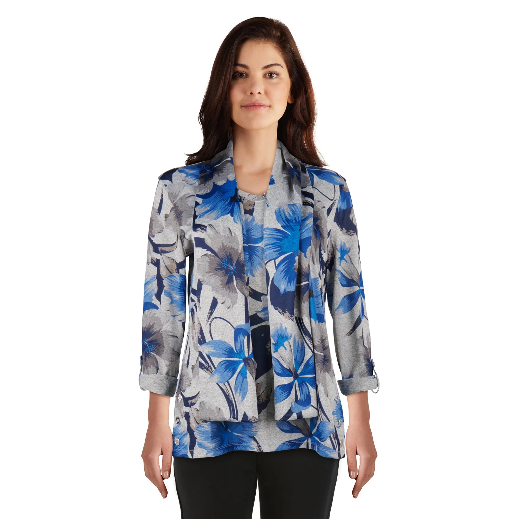 Classic Editions Women's Top with Scarf sold by Giant Tiger