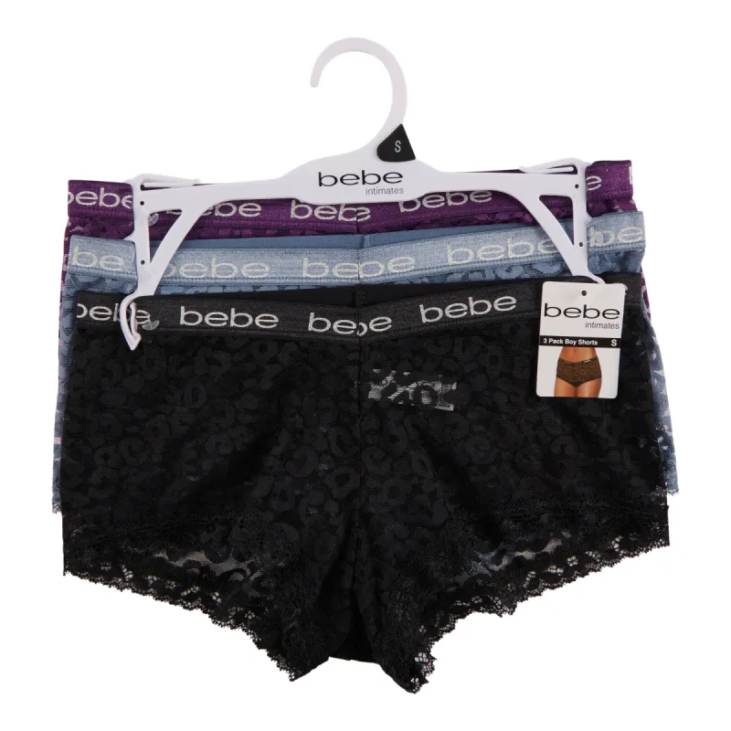 Women's Branded Boy Short Underwear, 3-Pack sold by Giant Tiger
