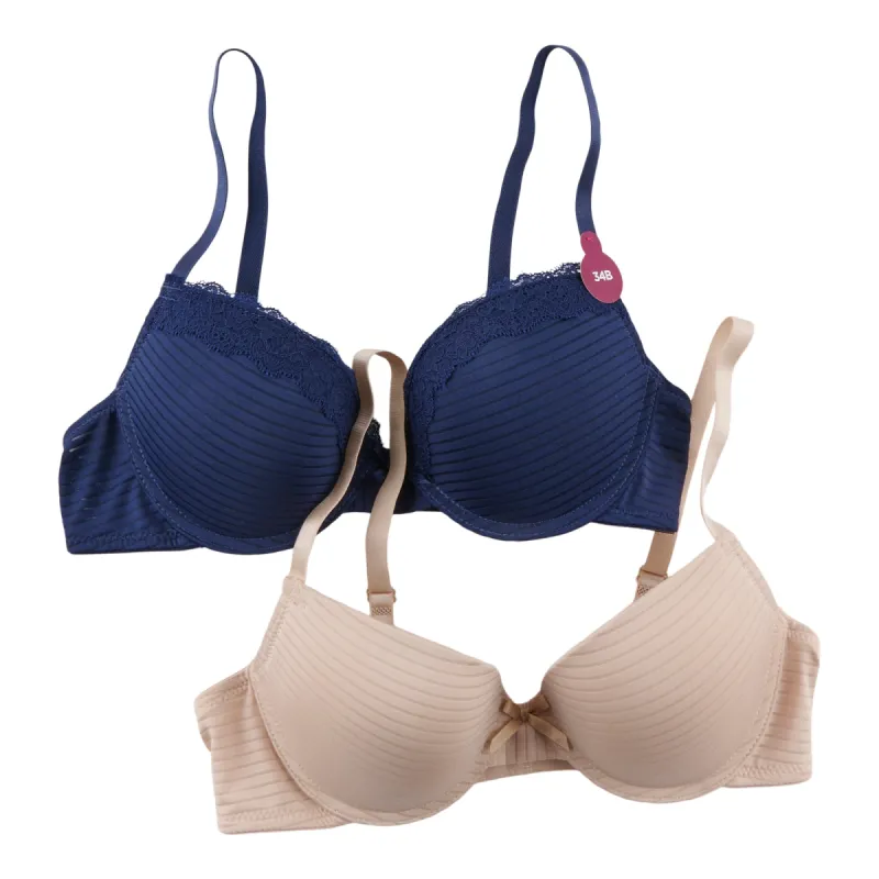 Carisma Women's Shadow Stripe Bra, 2-Pack sold by Giant Tiger