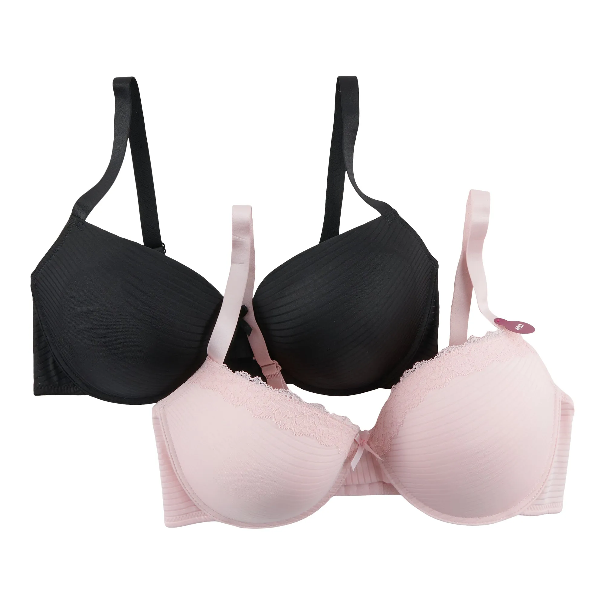 Carisma Women's Plus Shadow Stripe Bra, 2-Pack sold by Giant Tiger product image thumbnail 2