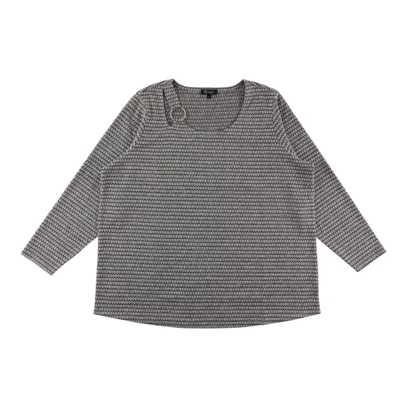 lily morgan Women's Plus Top with Ring Detail sold by Giant Tiger