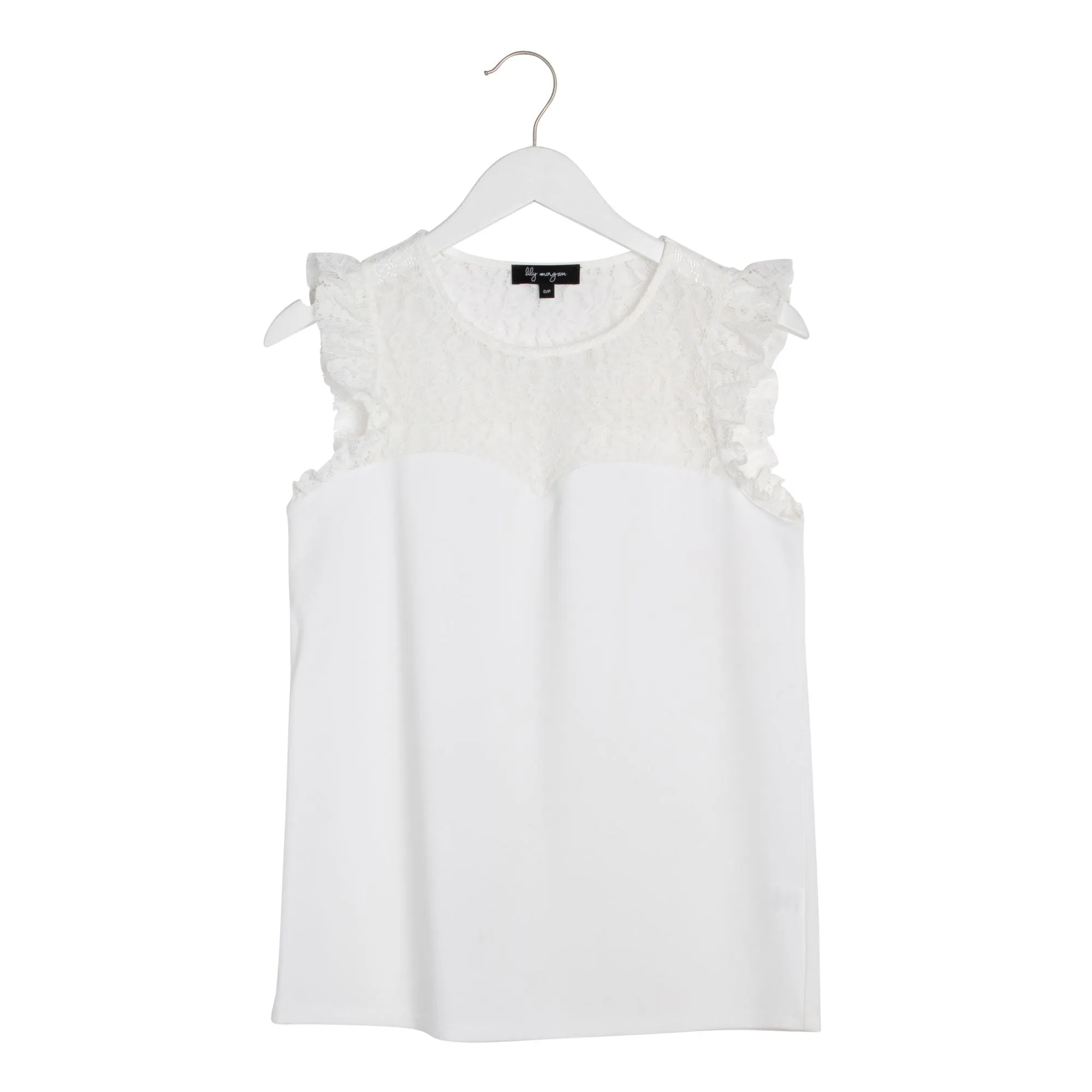 lily morgan Women's Lace Ruffle Top sold by Giant Tiger product image thumbnail 2