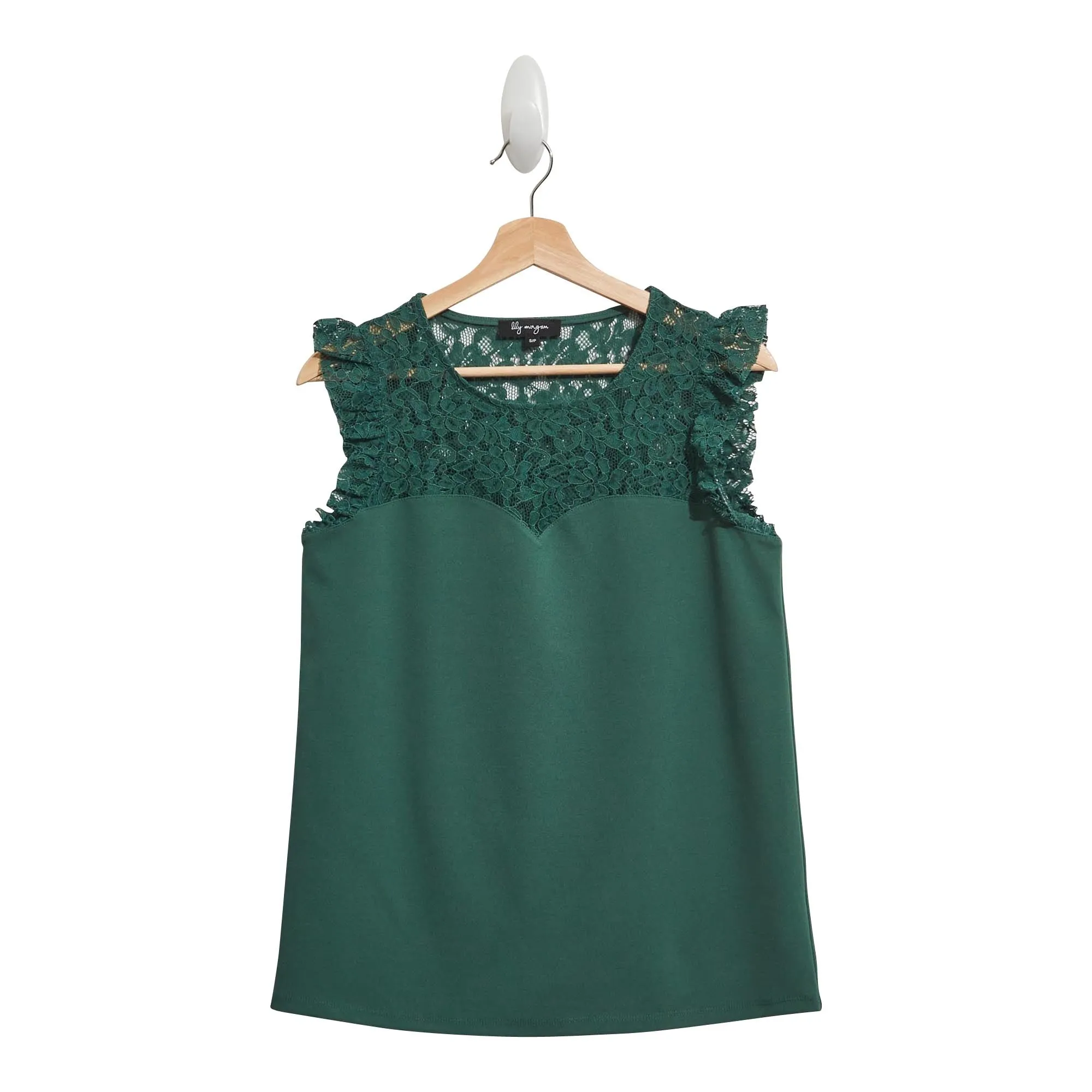 lily morgan Women's Lace Ruffle Top sold by Giant Tiger product image thumbnail 5