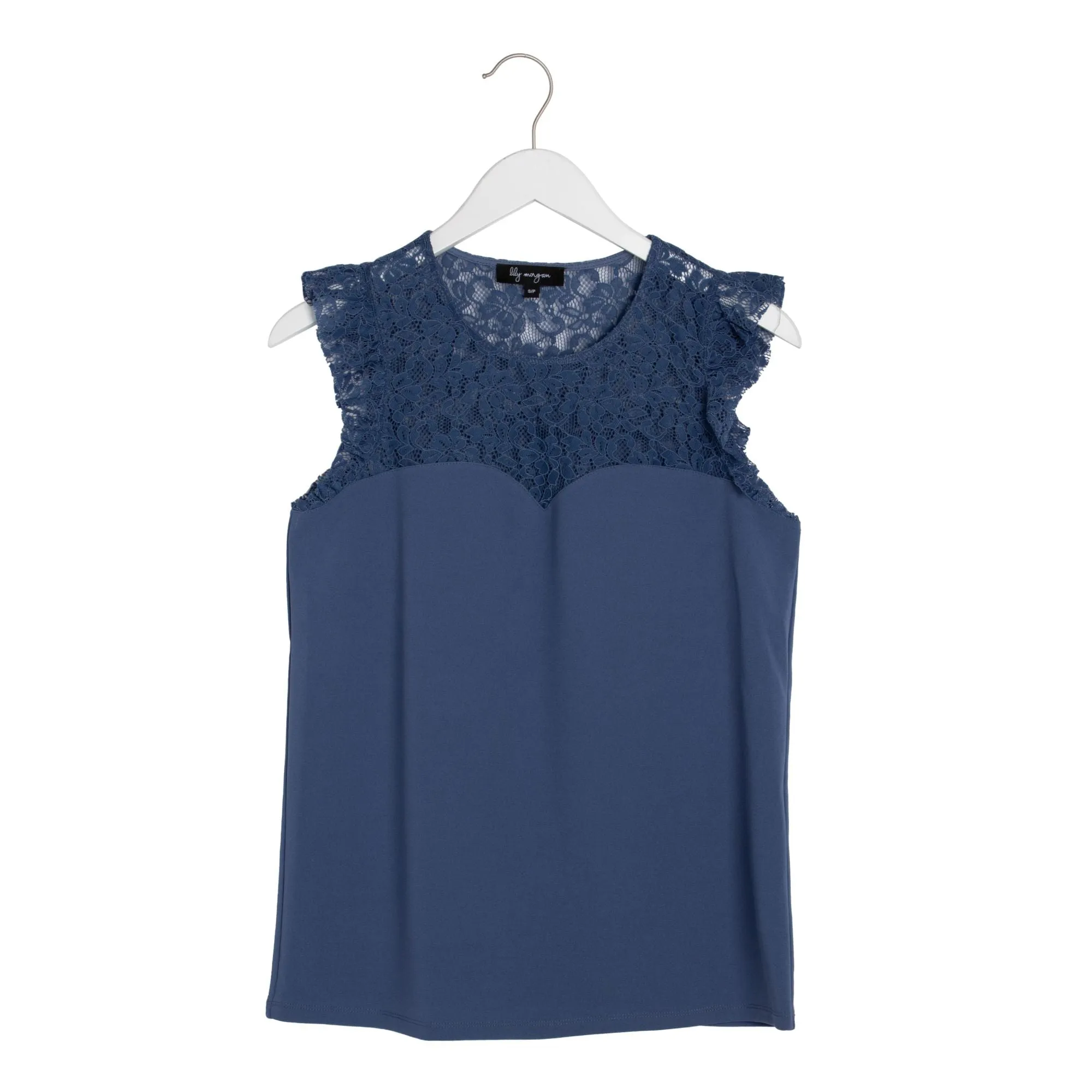 lily morgan Women's Lace Ruffle Top sold by Giant Tiger product image thumbnail 4