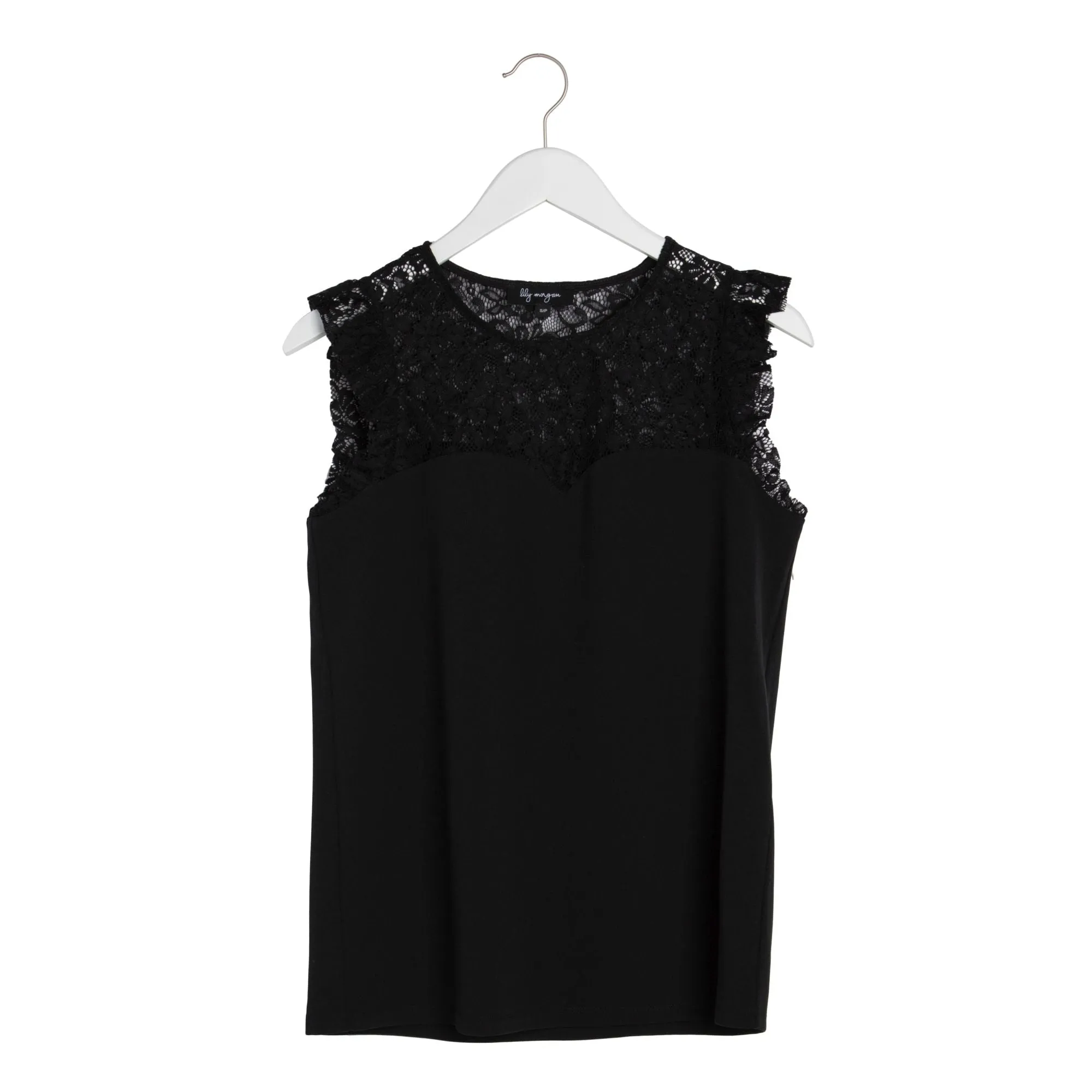 lily morgan Women's Lace Ruffle Top sold by Giant Tiger