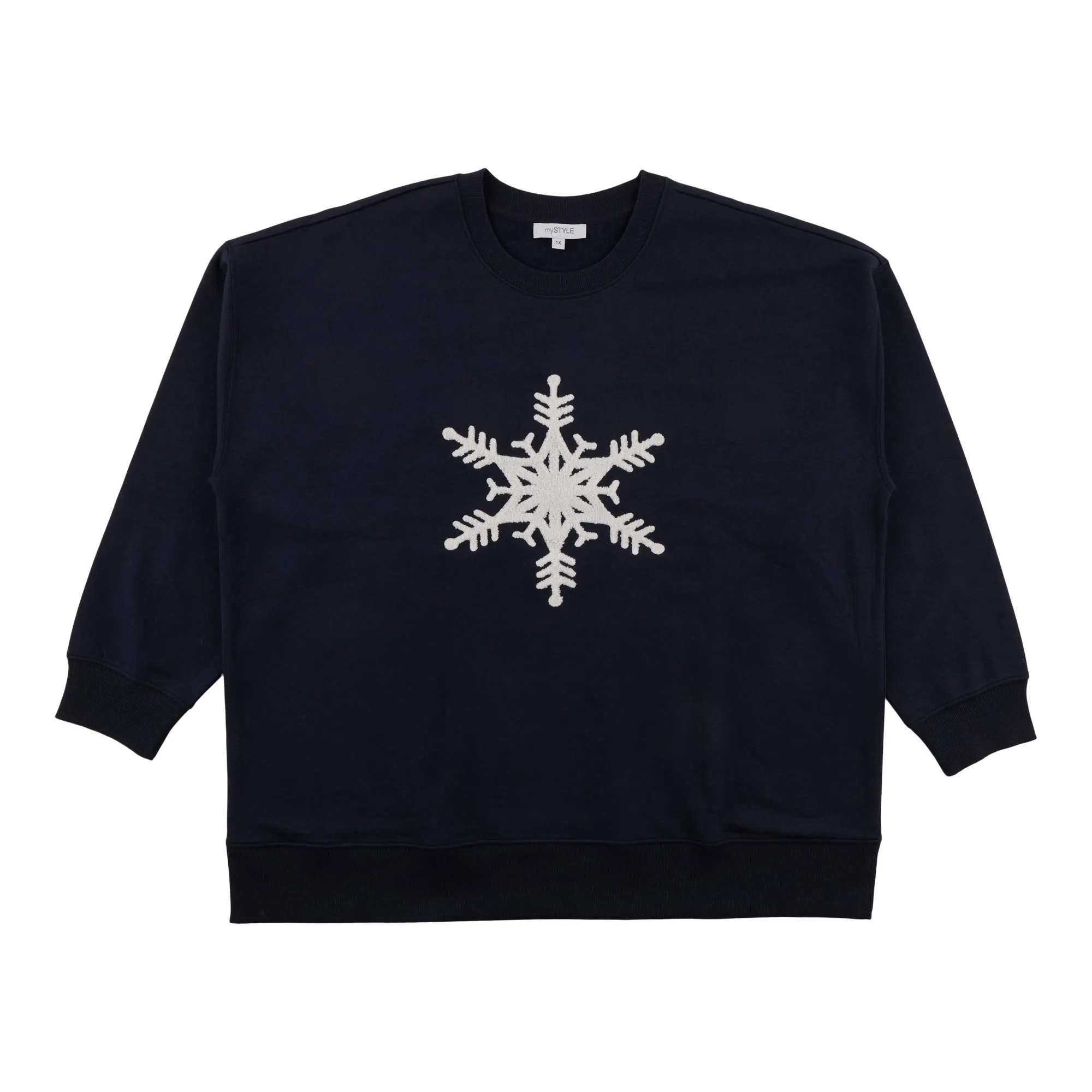 mySTYLE Women's Plus Chenille Crew Neck Sweater sold by Giant Tiger